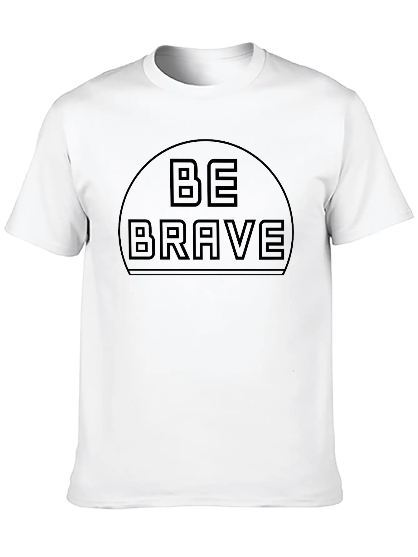 Be Brave Classic Fit Graphic Tee For Daily Comfort – Unisex Cotton Shirt