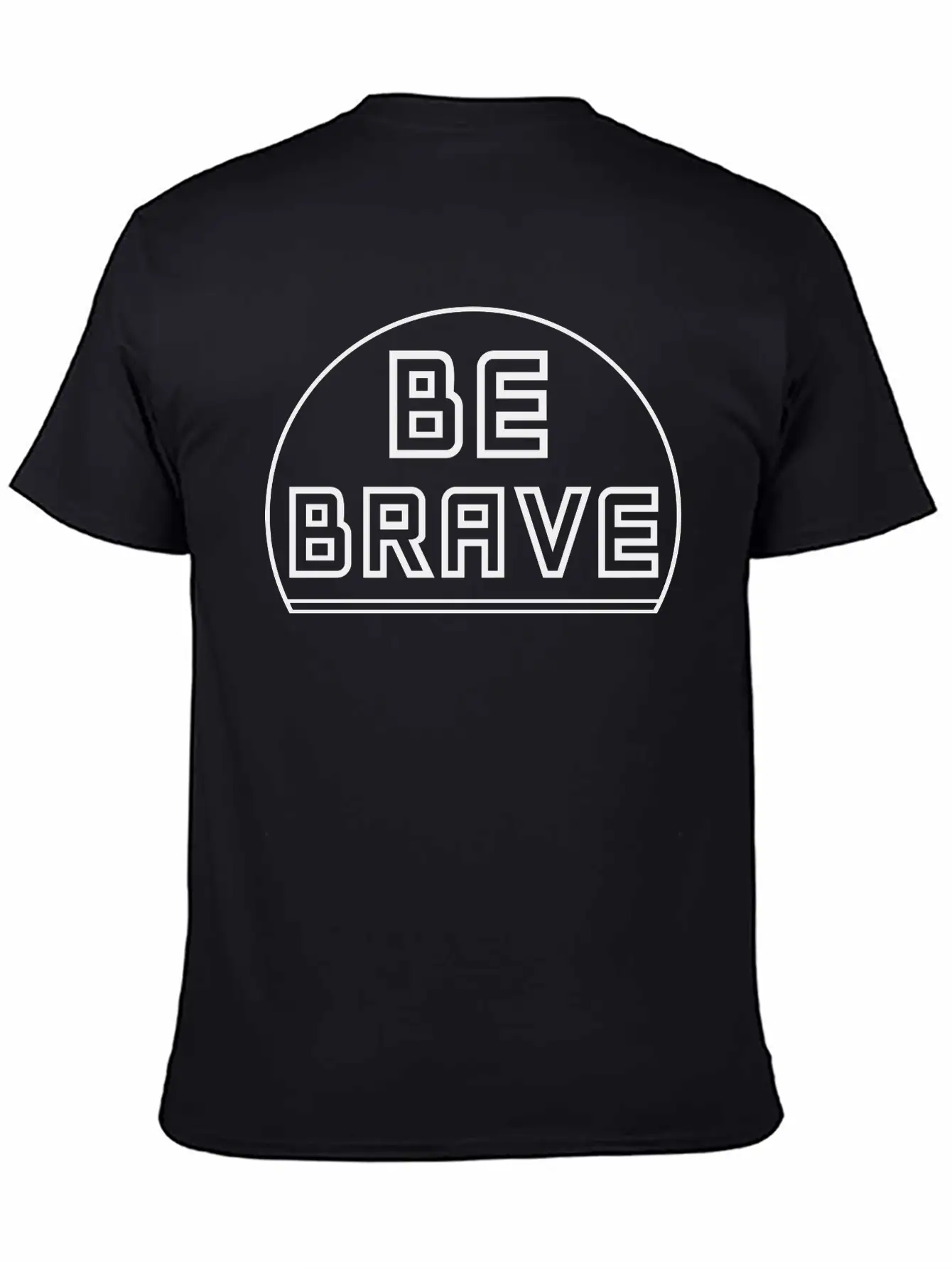 Be Brave Classic Fit Graphic Tee For Daily Comfort – Unisex Cotton Shirt