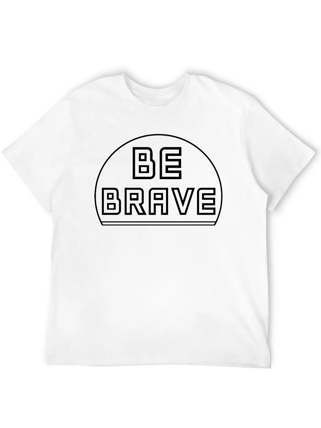 Be Brave Classic Fit Graphic Tee For Daily Comfort – Unisex Cotton Shirt