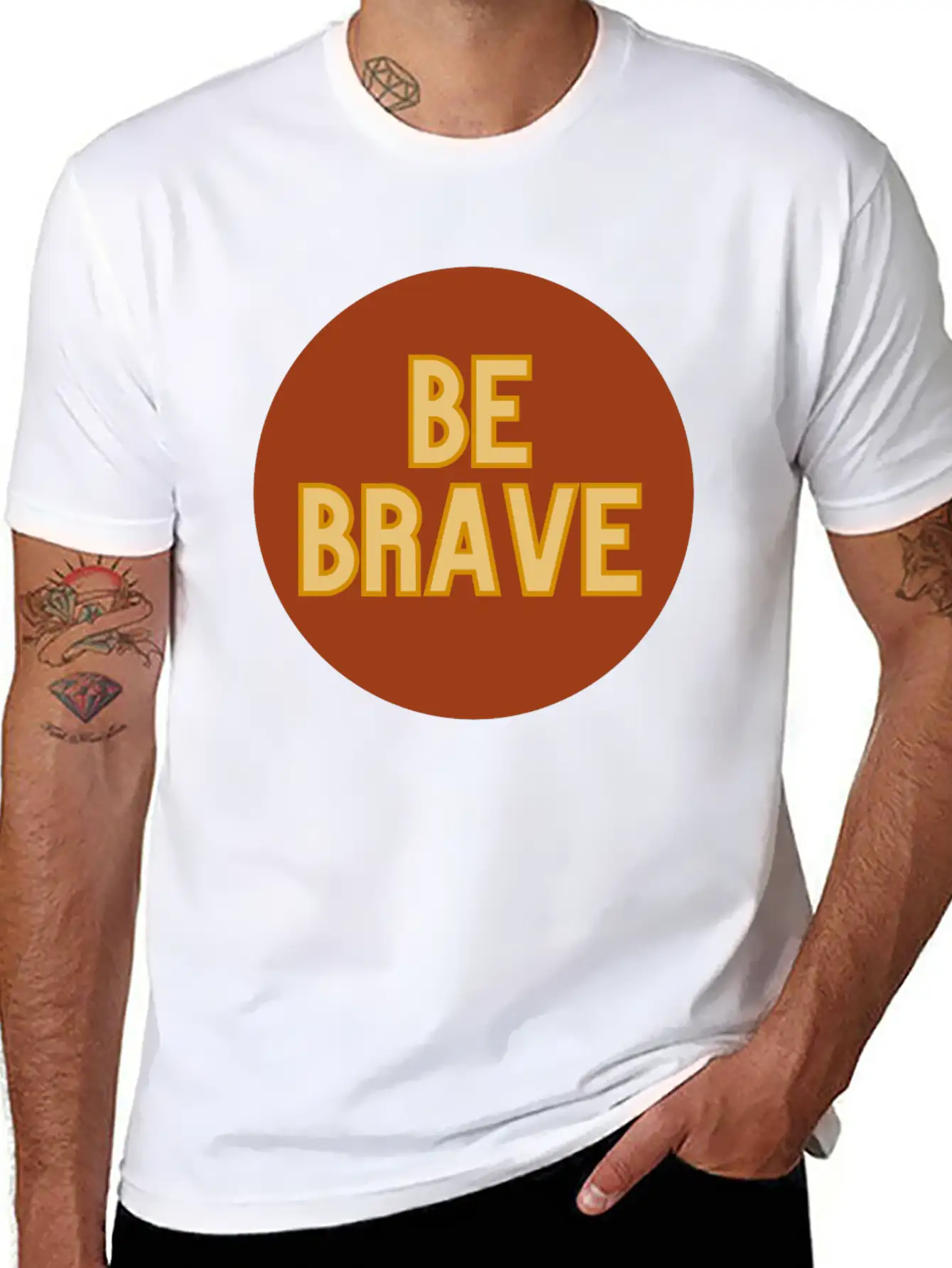 Be Brave Essential Cotton Tee For Daily Outfits – Unisex Style