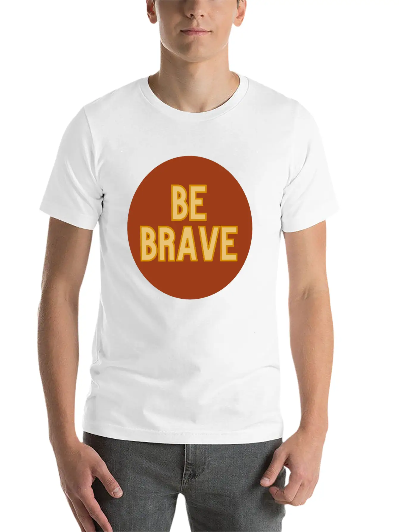 Be Brave Essential Cotton Tee For Daily Outfits – Unisex Style