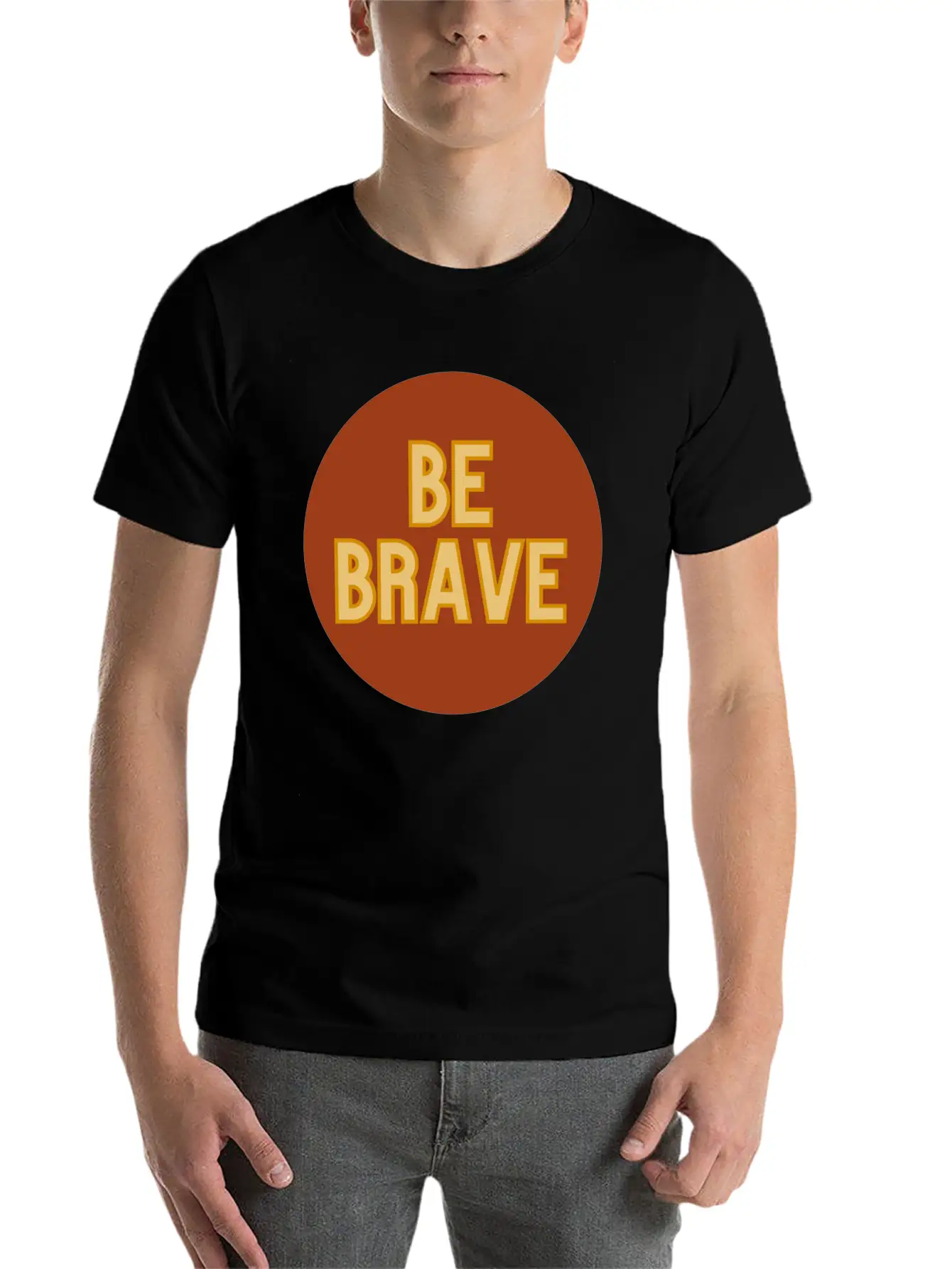 Be Brave Essential Cotton Tee For Daily Outfits – Unisex Style