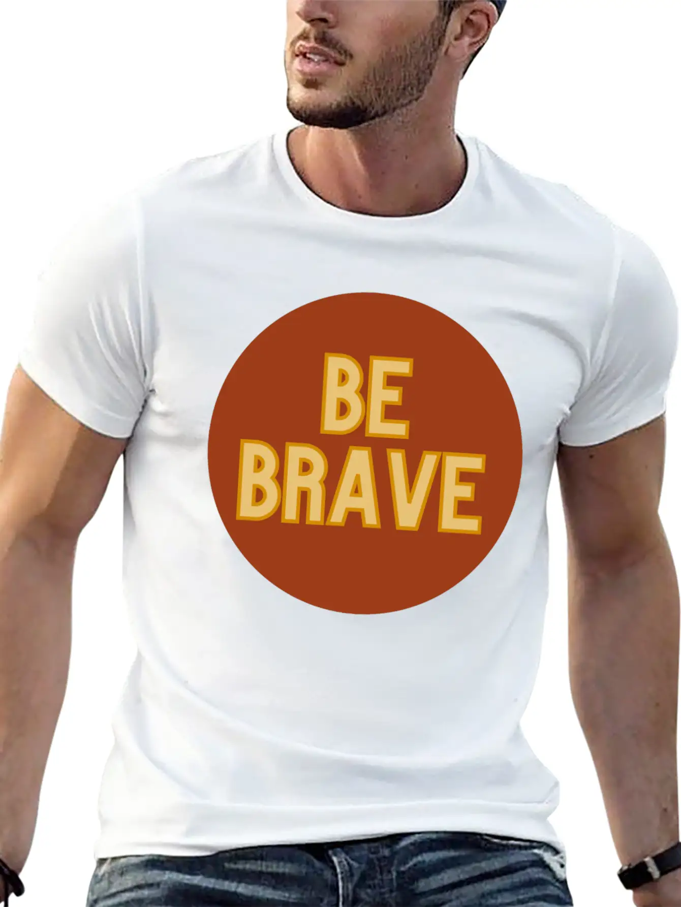 Be Brave Essential Cotton Tee For Daily Outfits – Unisex Style