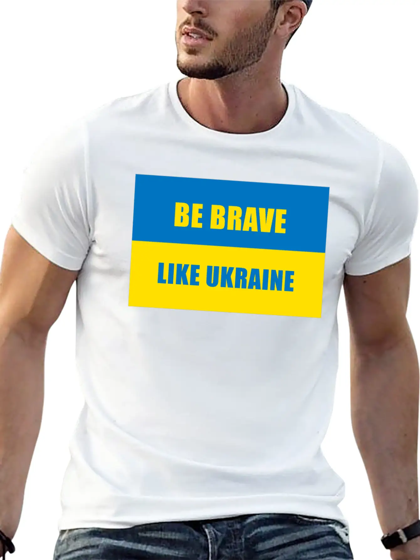 Be Brave Like Ukraine Basic Graphic T-Shirt – Daily Comfort In Soft Cotton