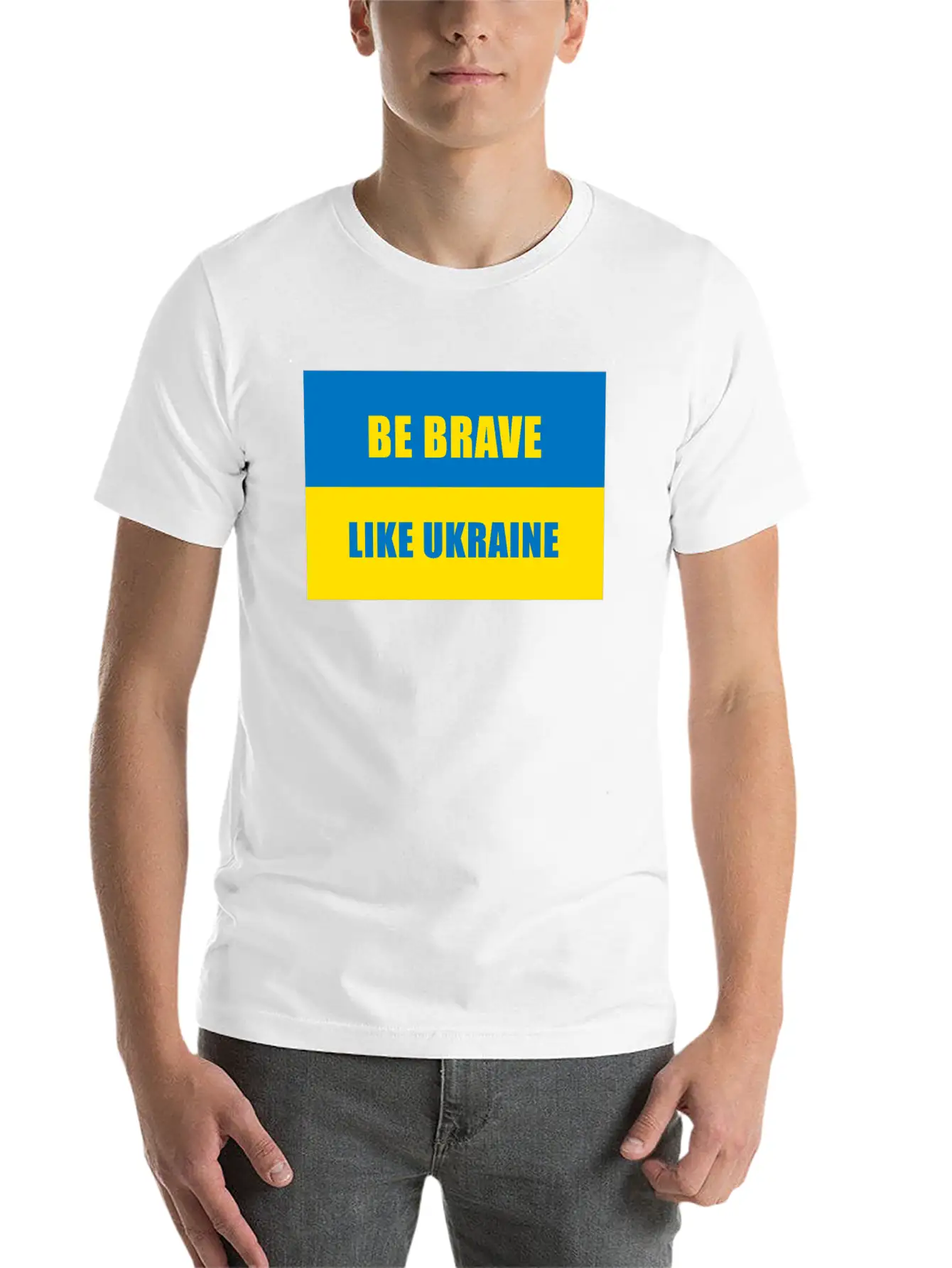 Be Brave Like Ukraine Basic Graphic T-Shirt – Daily Comfort In Soft Cotton