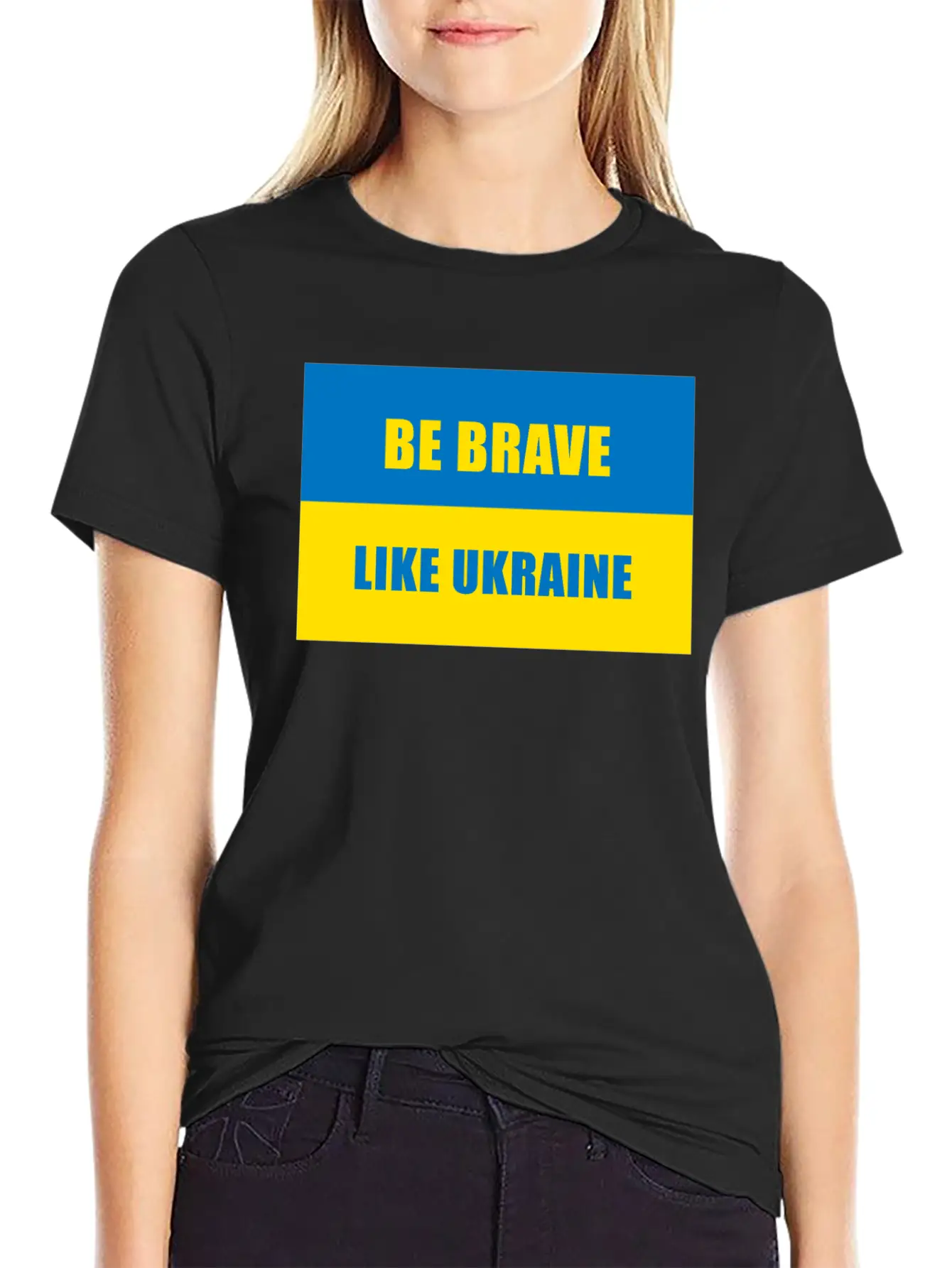 Be Brave Like Ukraine Basic Graphic T-Shirt – Daily Comfort In Soft Cotton