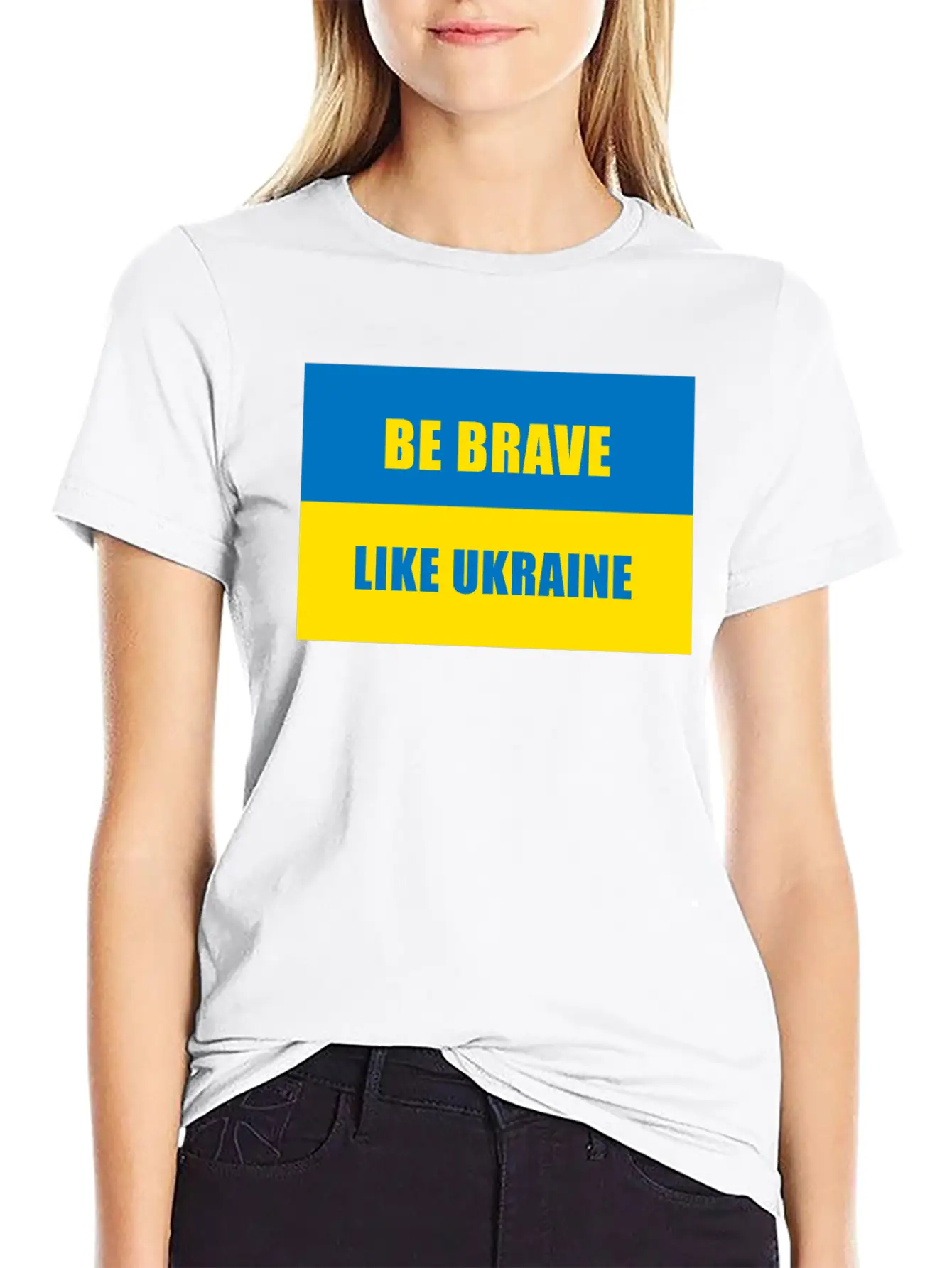 Be Brave Like Ukraine Basic Graphic T-Shirt – Daily Comfort In Soft Cotton