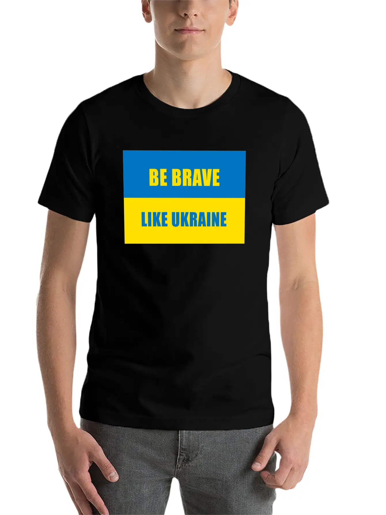 Be Brave Like Ukraine Basic Graphic T-Shirt – Daily Comfort In Soft Cotton