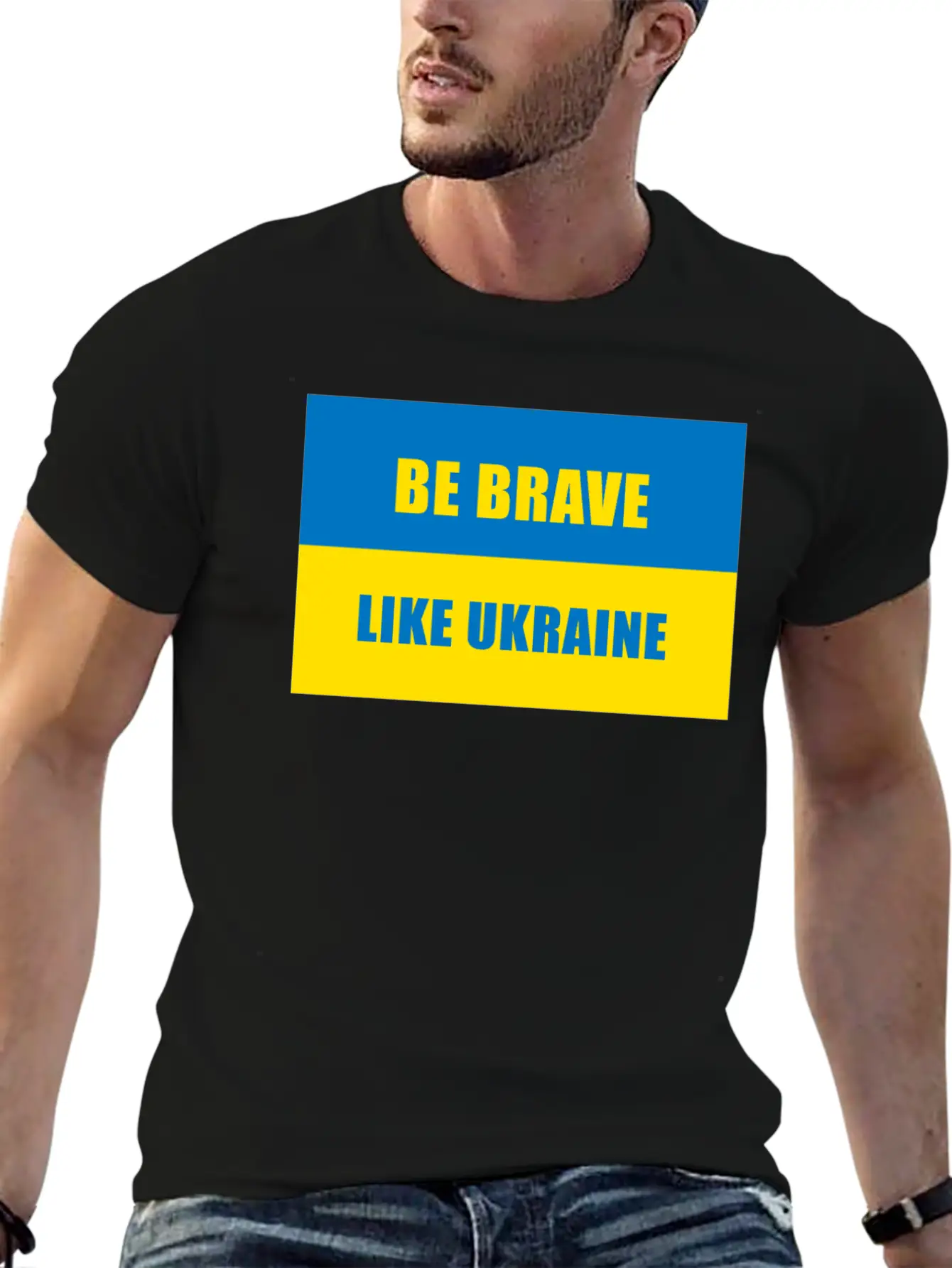 Be Brave Like Ukraine Basic Graphic T-Shirt – Daily Comfort In Soft Cotton