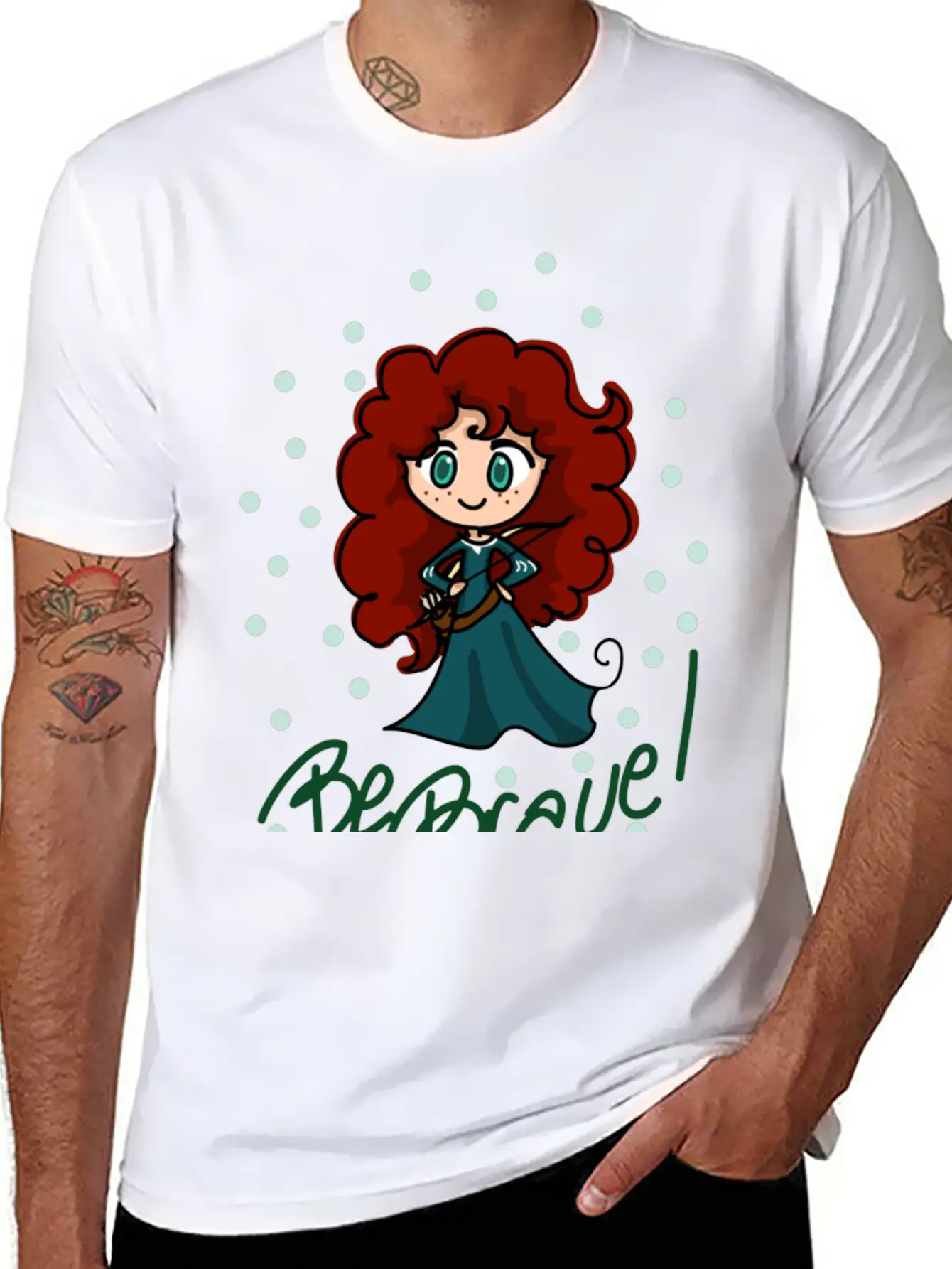 Be Brave! Modern Fit Casual T-Shirt – Clean And Versatile Design