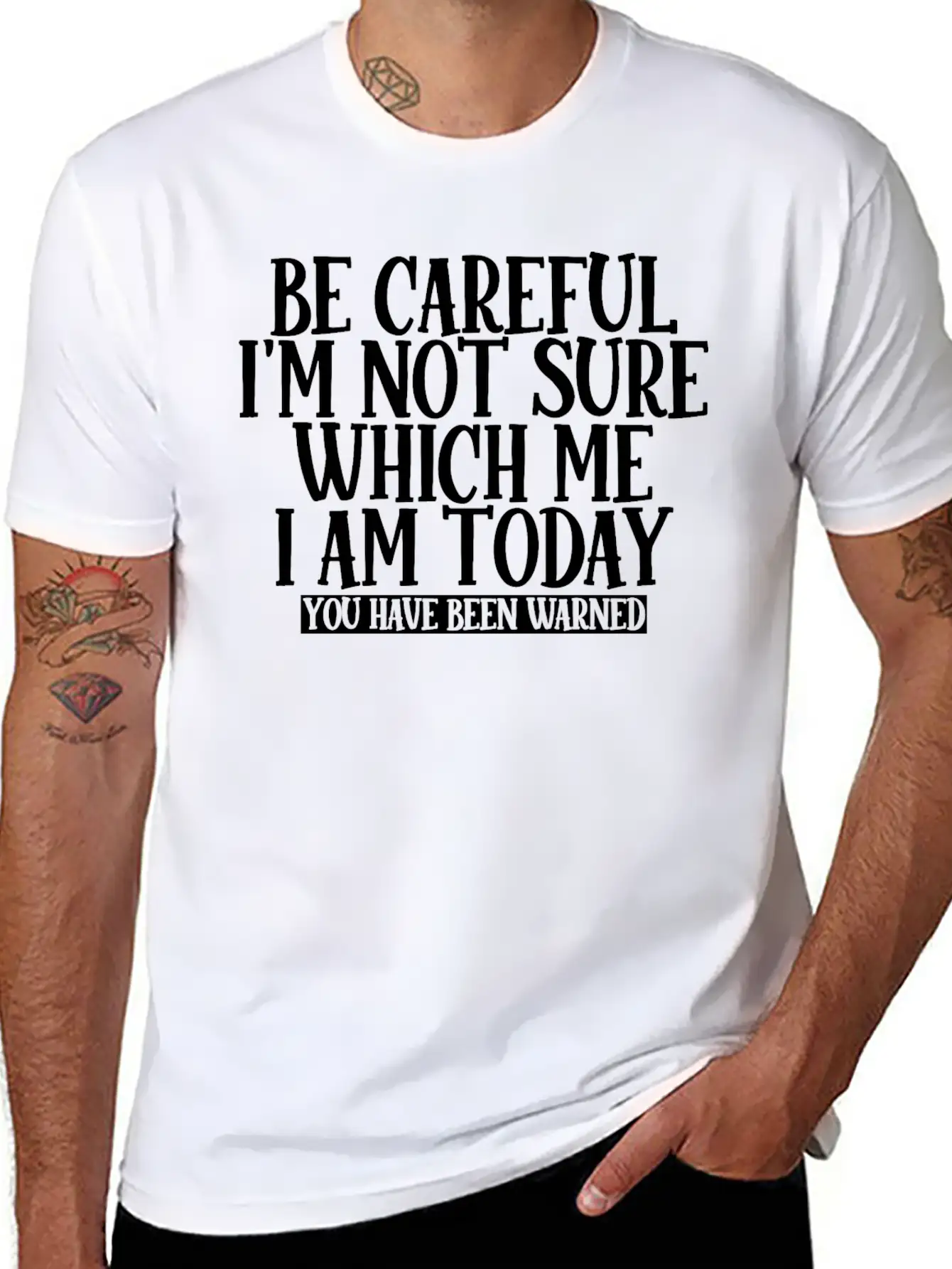 Be Careful, I'm Not Sure Which Me I Am Today 2 Unisex Casual T-Shirt – Clean Design For Daily Comfort