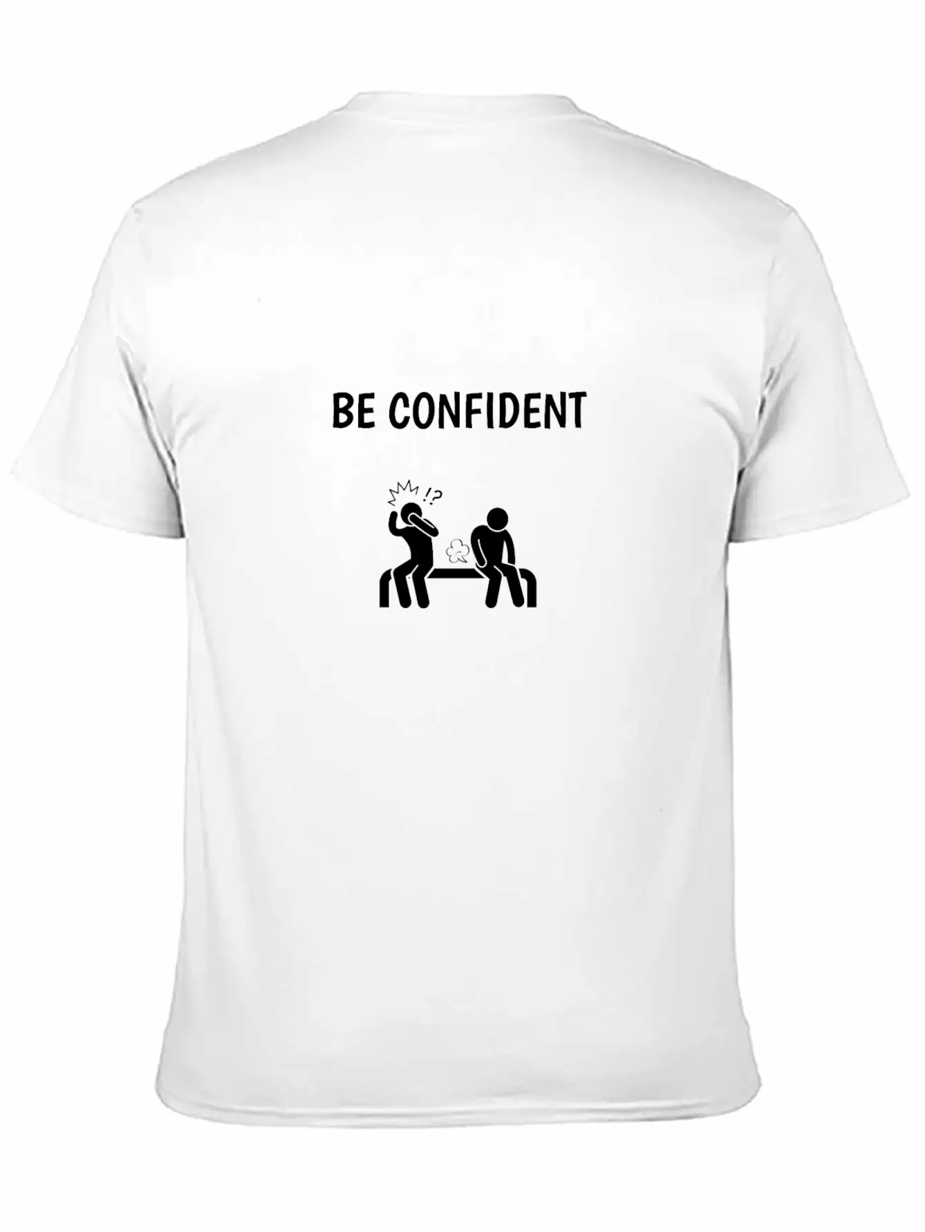 BE CONFIDENT BLACK Classic Fit Graphic Tee For Daily Comfort – Unisex Cotton Shirt