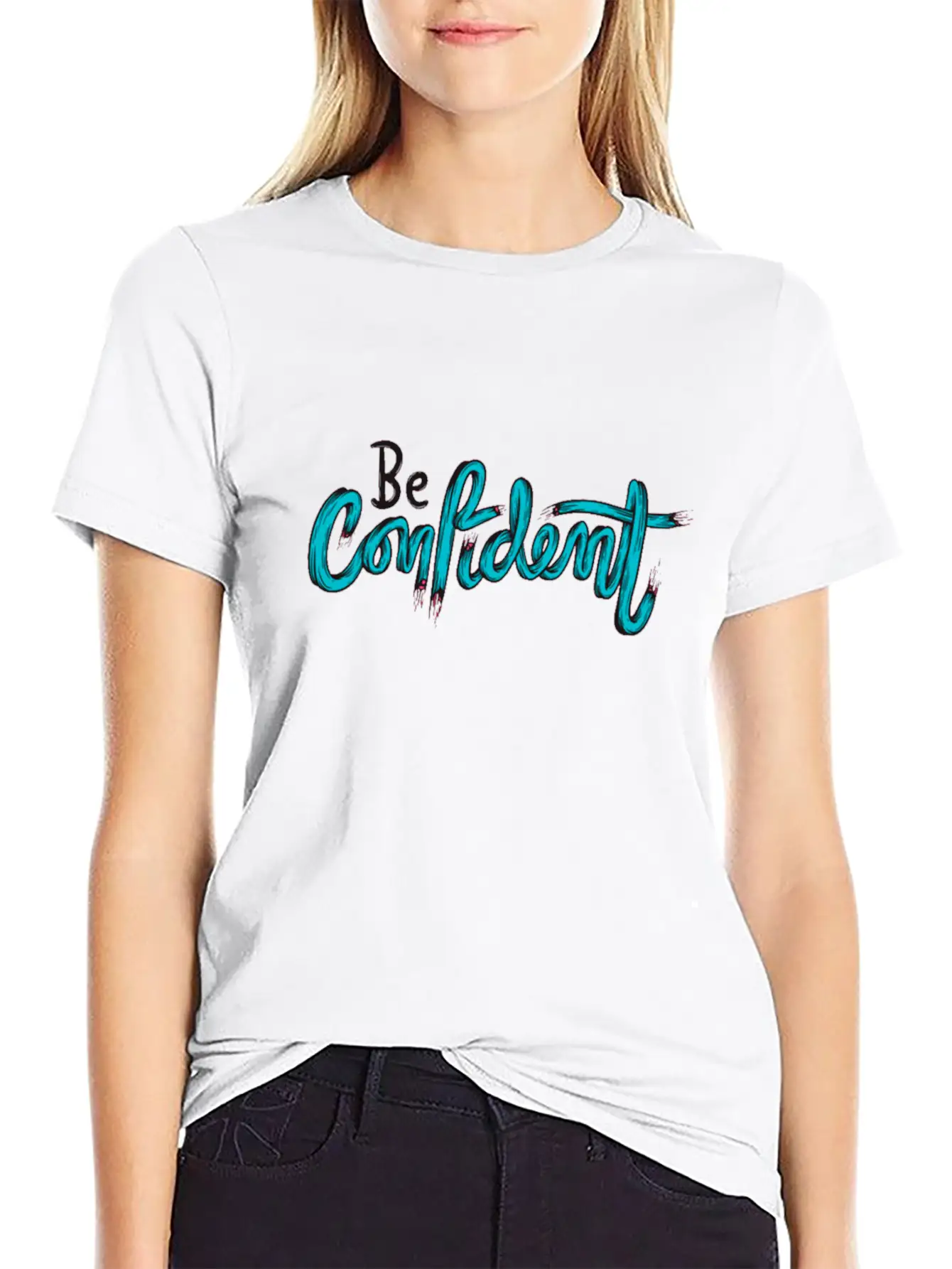 BE CONFIDENT ! Stylish Everyday T-Shirt – Unisex Basic Cotton Tee
