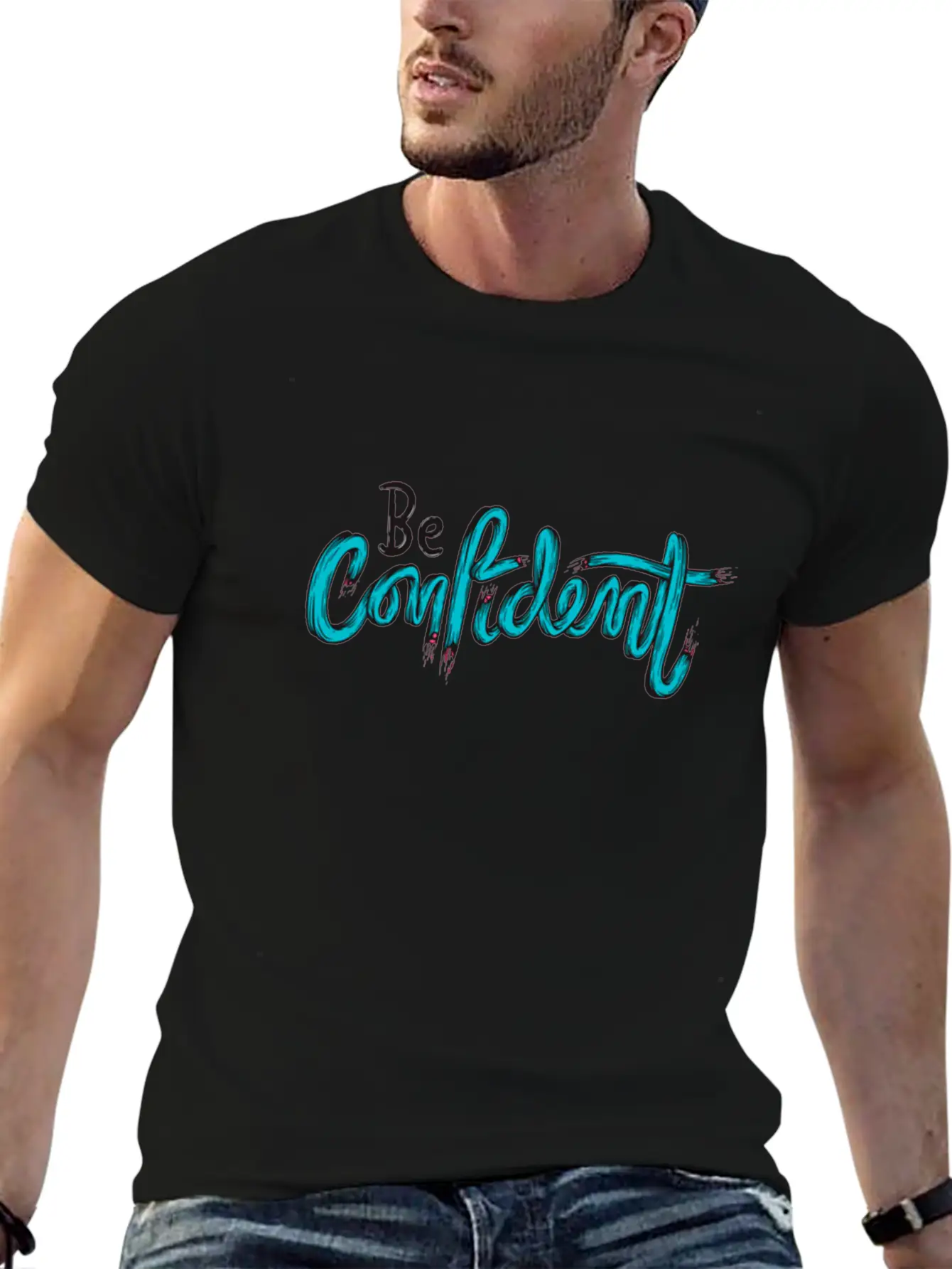 BE CONFIDENT ! Stylish Everyday T-Shirt – Unisex Basic Cotton Tee