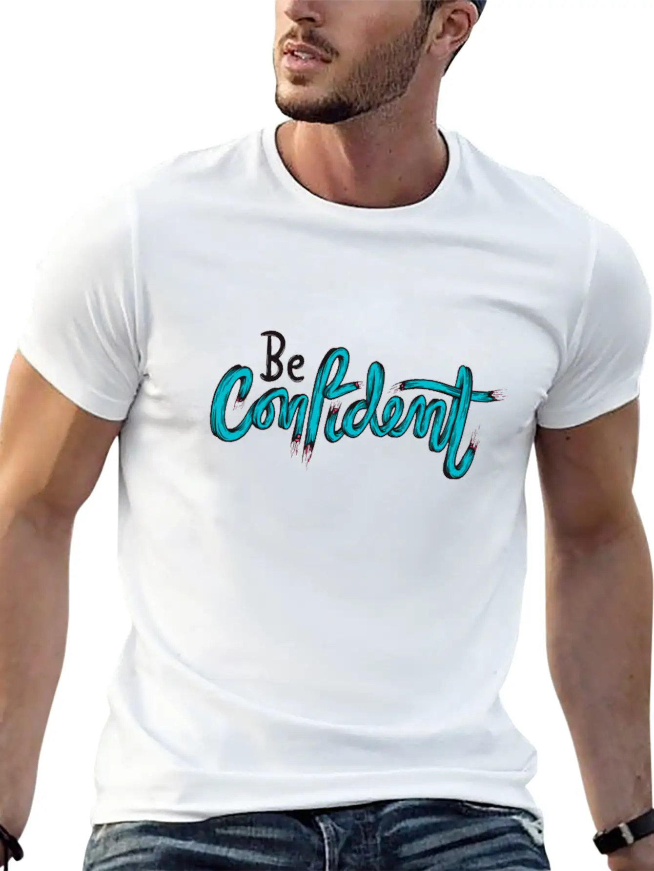 BE CONFIDENT ! Stylish Everyday T-Shirt – Unisex Basic Cotton Tee