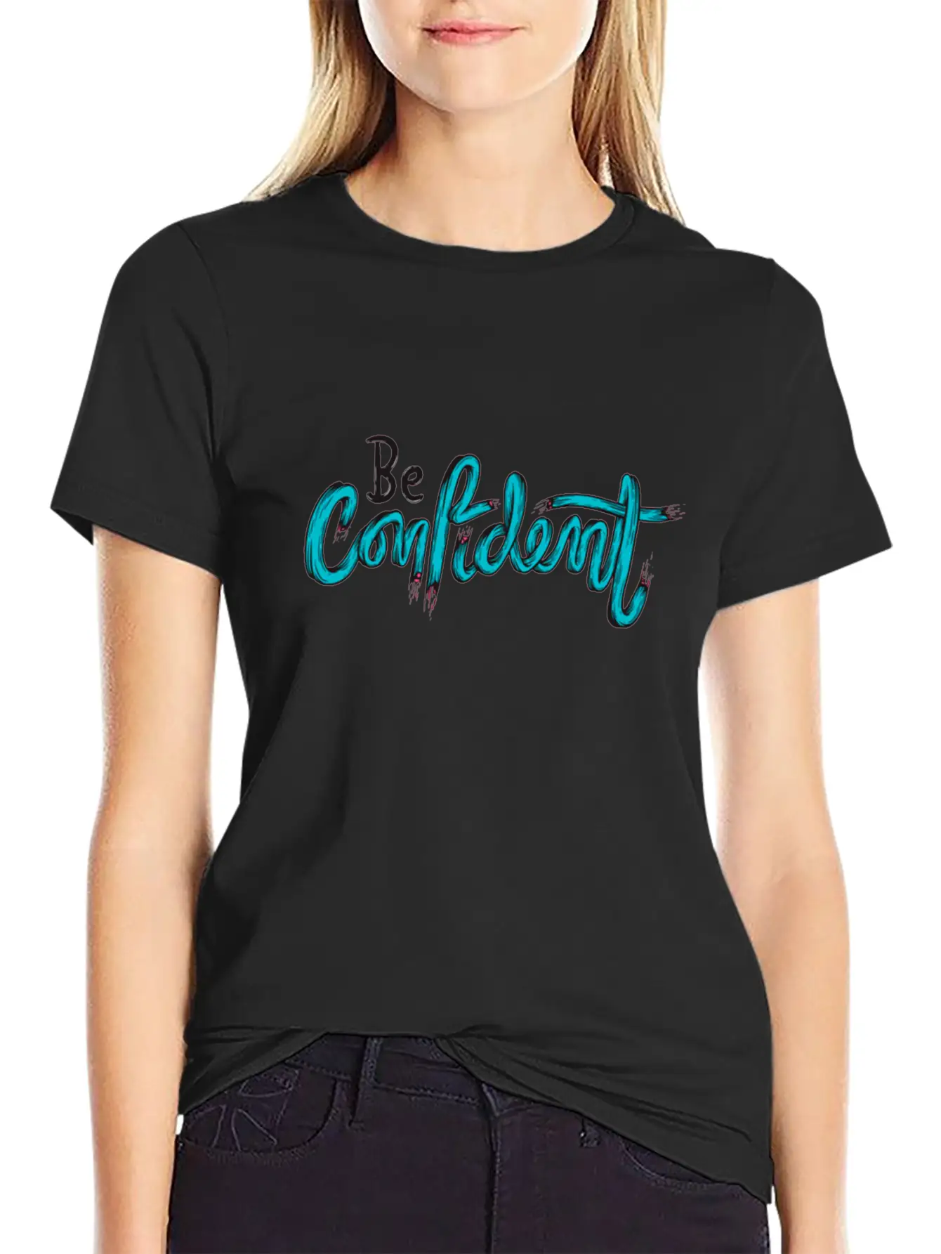 BE CONFIDENT ! Stylish Everyday T-Shirt – Unisex Basic Cotton Tee