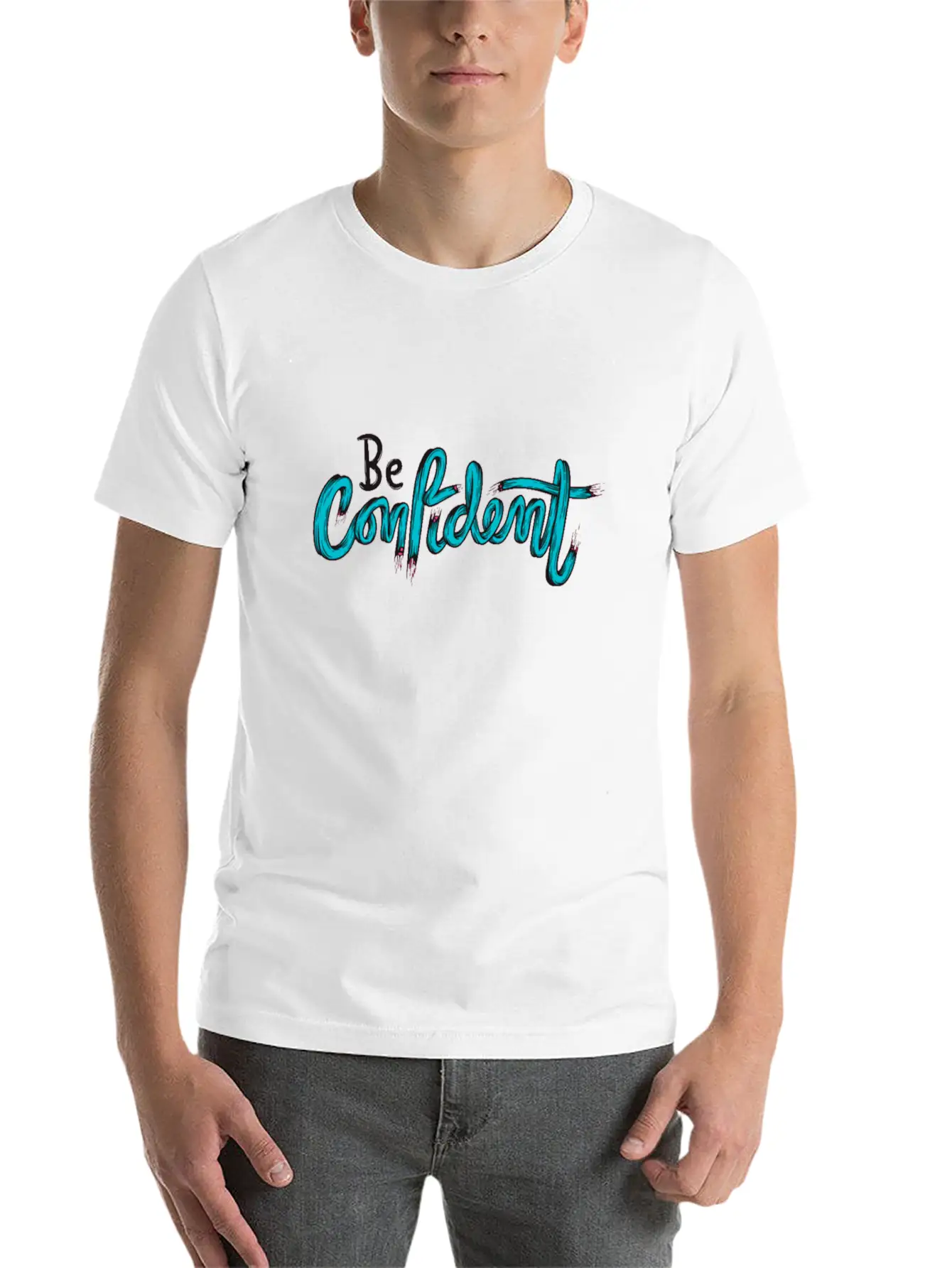 BE CONFIDENT ! Stylish Everyday T-Shirt – Unisex Basic Cotton Tee