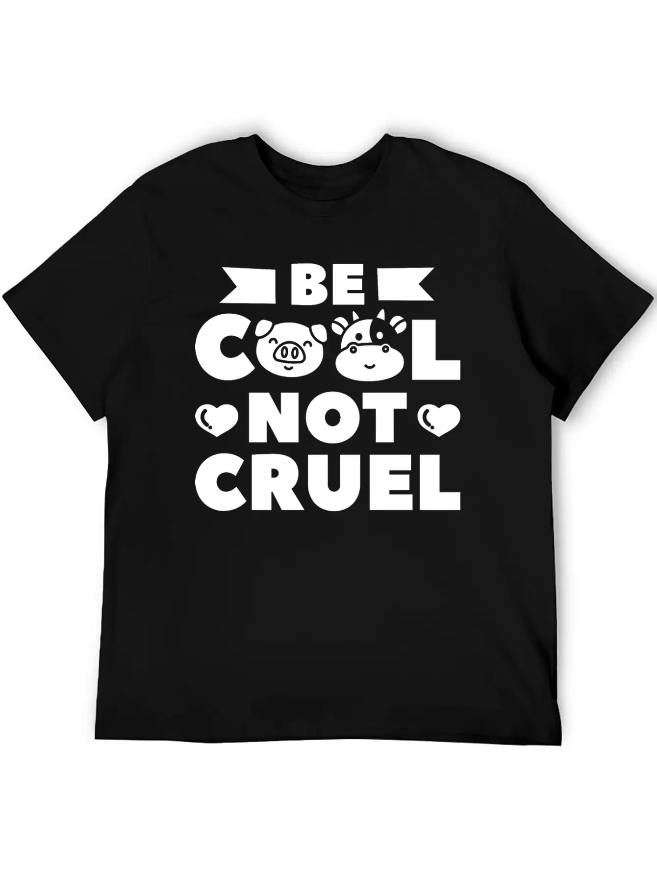 Be Cool Not Cruel Vegan Vegetarian Plant Based Classic Fit Graphic Tee For Daily Comfort – Unisex Cotton Shirt