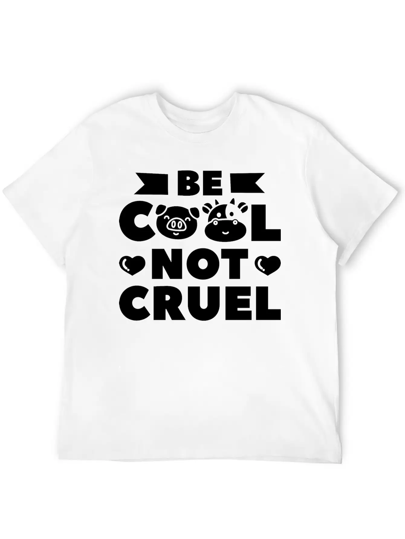 Be Cool Not Cruel Vegan Vegetarian Plant Based Classic Fit Graphic Tee For Daily Comfort – Unisex Cotton Shirt