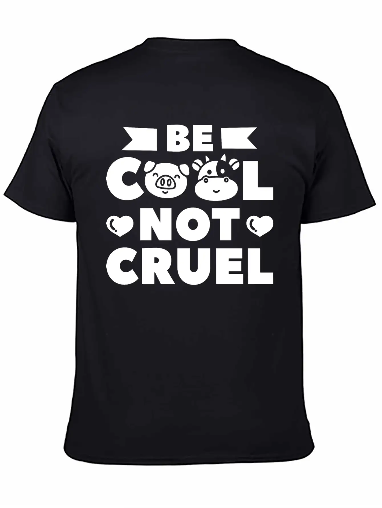 Be Cool Not Cruel Vegan Vegetarian Plant Based Classic Fit Graphic Tee For Daily Comfort – Unisex Cotton Shirt