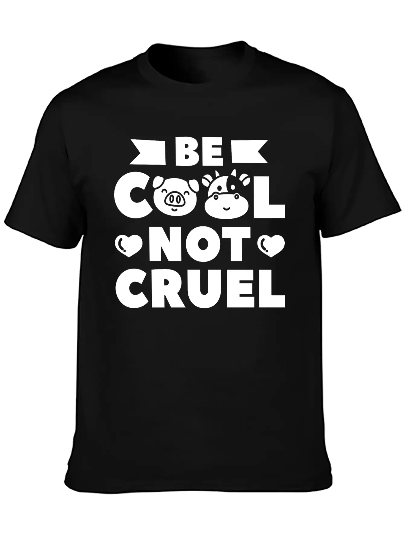Be Cool Not Cruel Vegan Vegetarian Plant Based Classic Fit Graphic Tee For Daily Comfort – Unisex Cotton Shirt