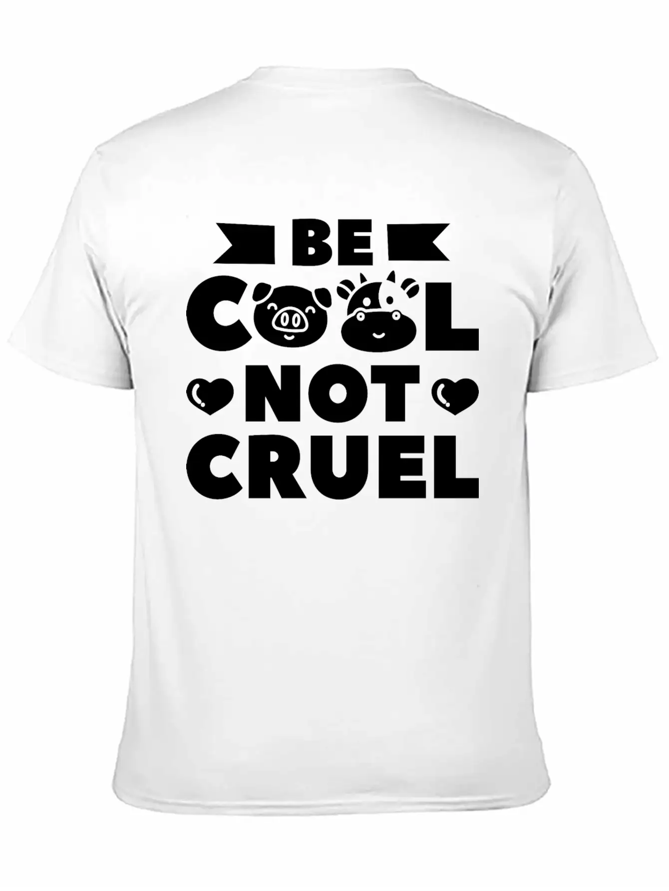 Be Cool Not Cruel Vegan Vegetarian Plant Based Classic Fit Graphic Tee For Daily Comfort – Unisex Cotton Shirt