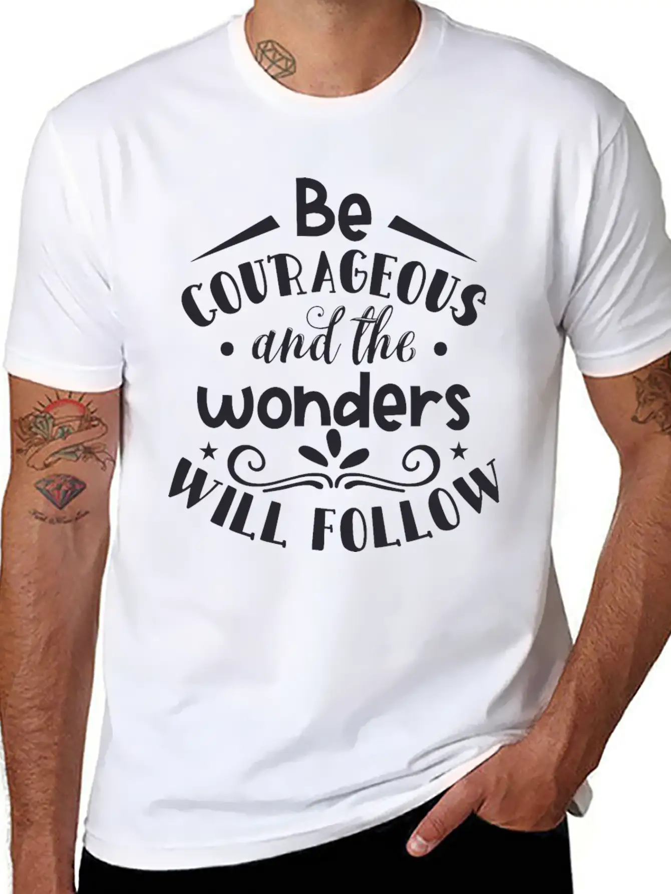 Be Courageous And The Wonders Soft Cotton Short Sleeve Tee – Unisex Wardrobe Staple