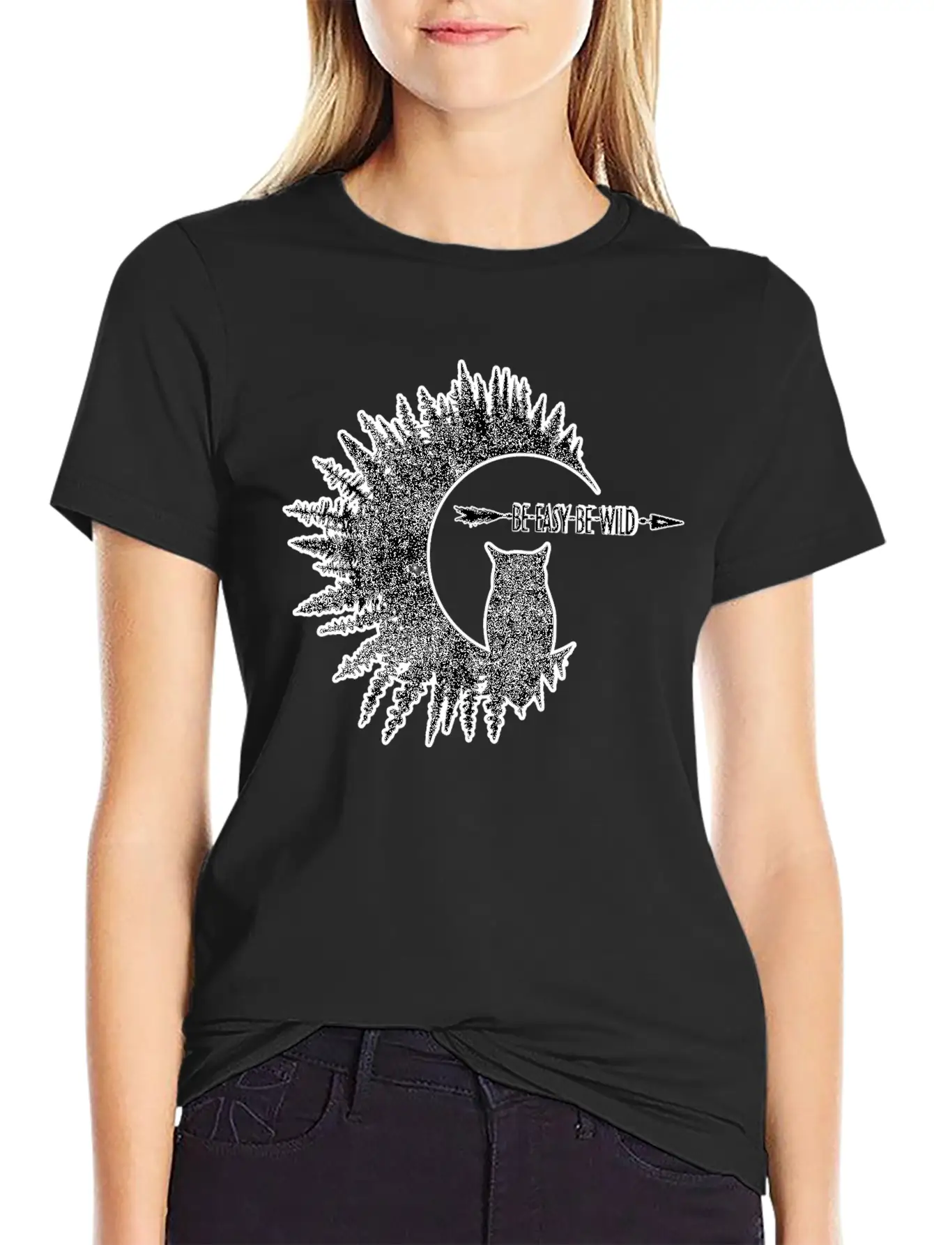 Be Easy Be Owl Classic Fit Graphic Tee For Daily Comfort – Unisex Cotton Shirt
