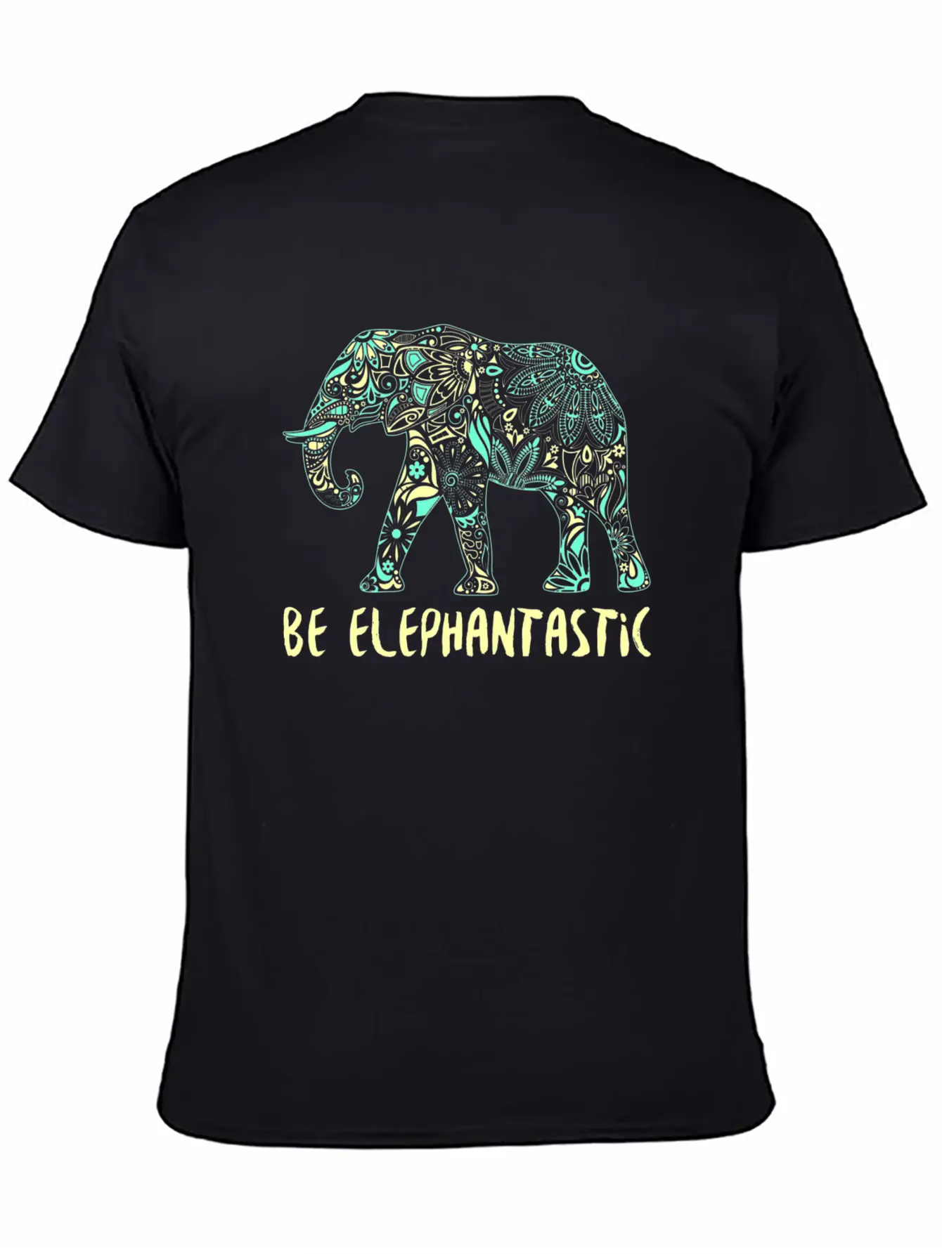 Be Elephantastic Boho Elephant Art Unisex Casual T-Shirt – Clean Design For Daily Comfort