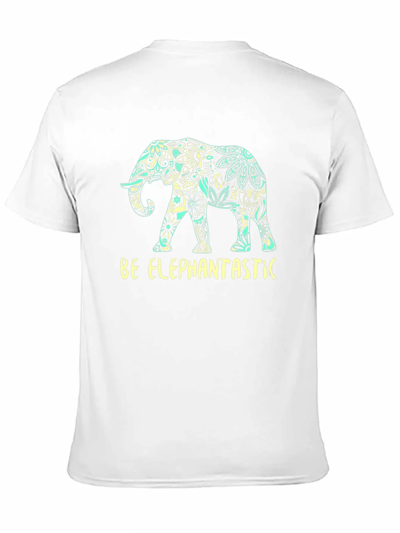 Be Elephantastic Boho Elephant Art Unisex Casual T-Shirt – Clean Design For Daily Comfort
