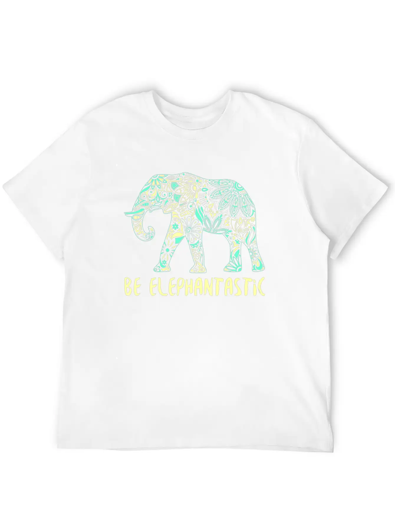 Be Elephantastic Boho Elephant Art Unisex Casual T-Shirt – Clean Design For Daily Comfort