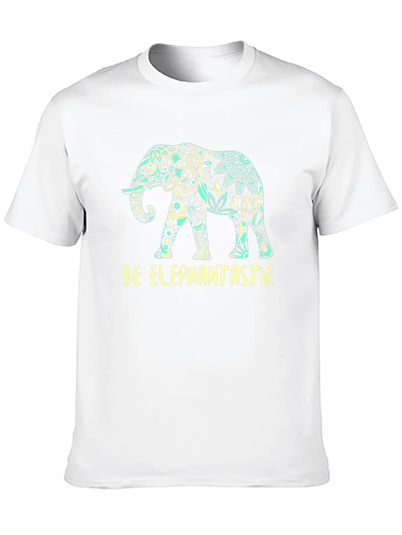 Be Elephantastic Boho Elephant Art Unisex Casual T-Shirt – Clean Design For Daily Comfort