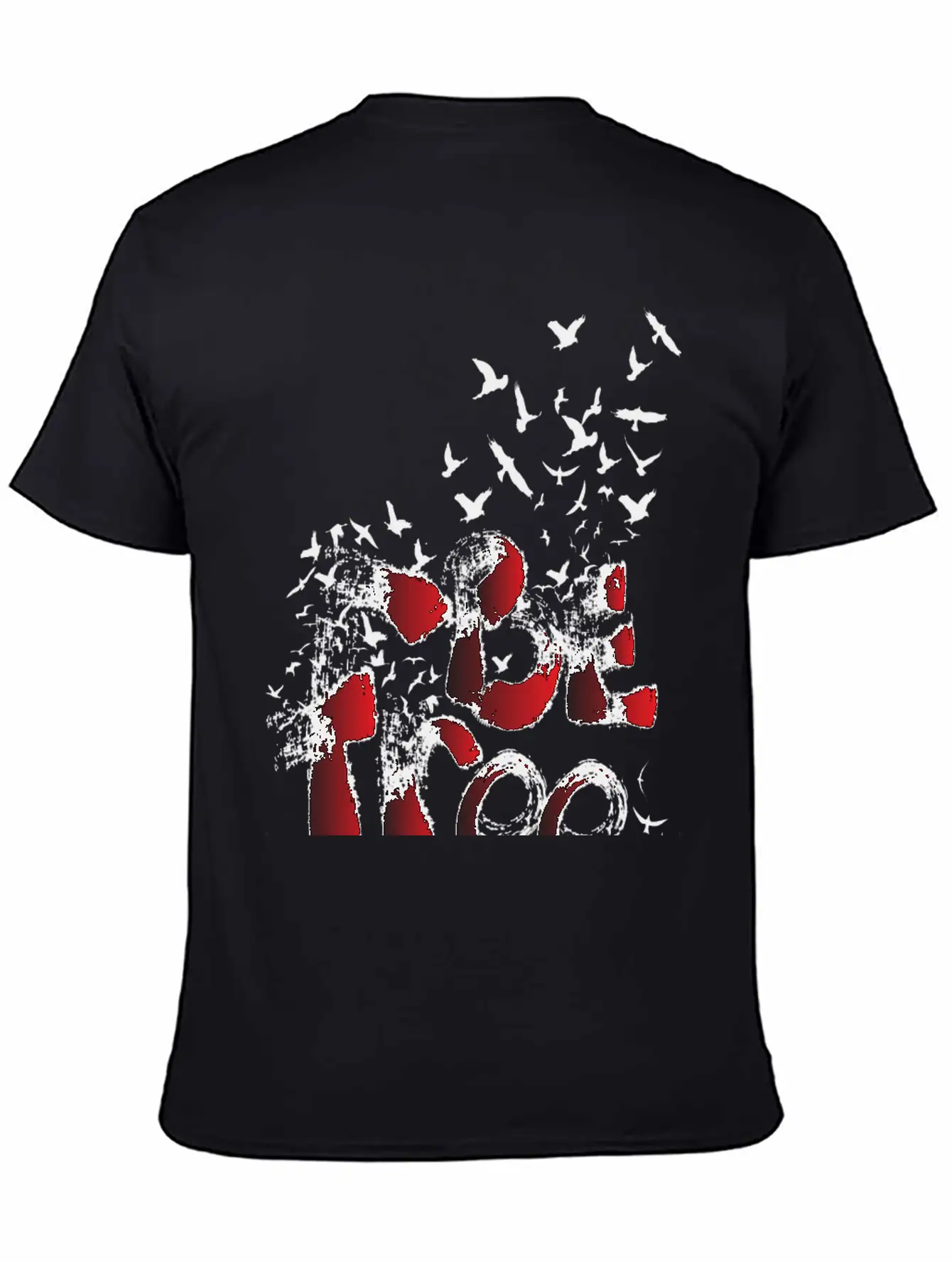 BE FREE Typography Soft Cotton Short Sleeve Tee – Unisex Wardrobe Staple
