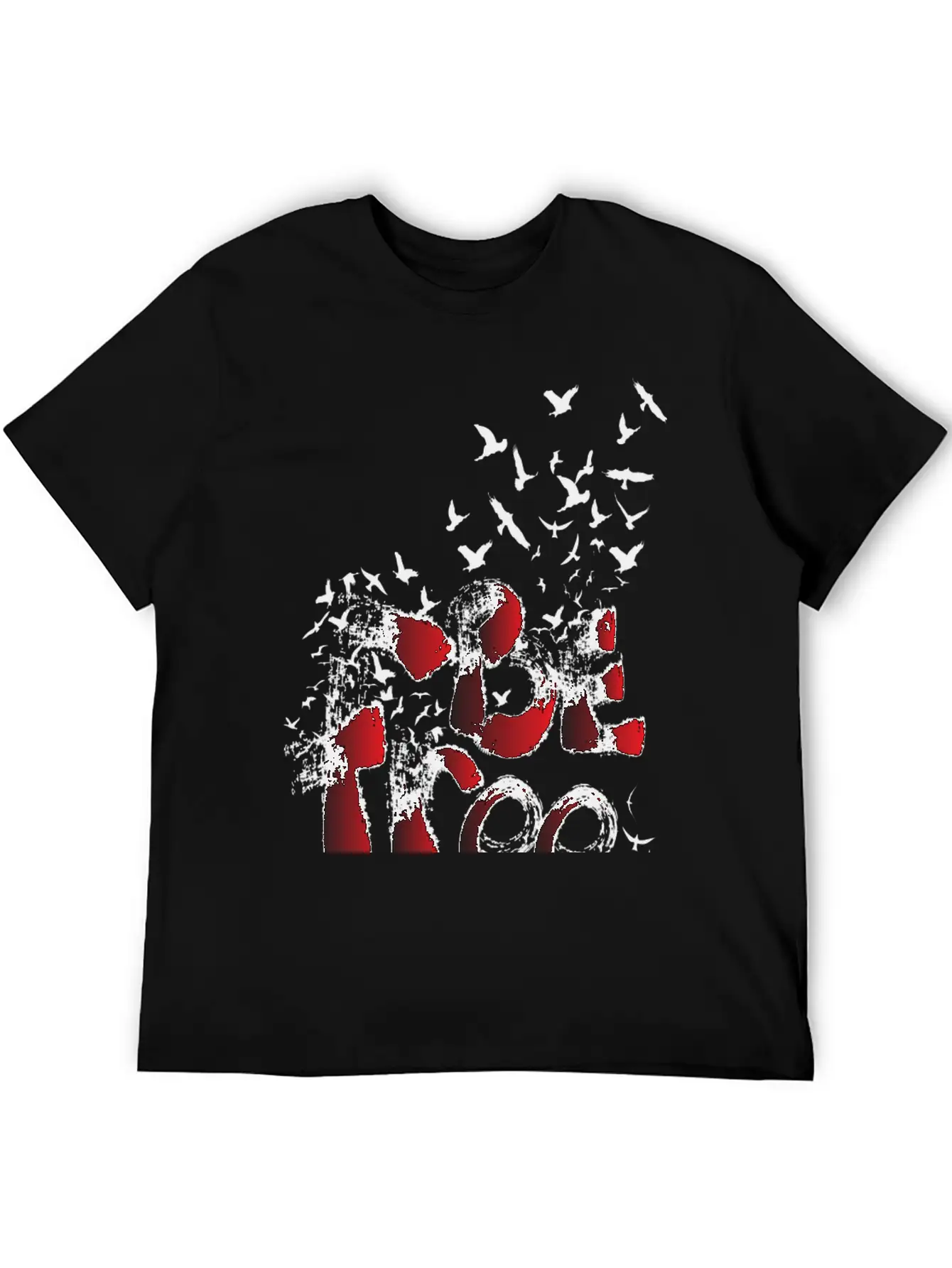 BE FREE Typography Soft Cotton Short Sleeve Tee – Unisex Wardrobe Staple