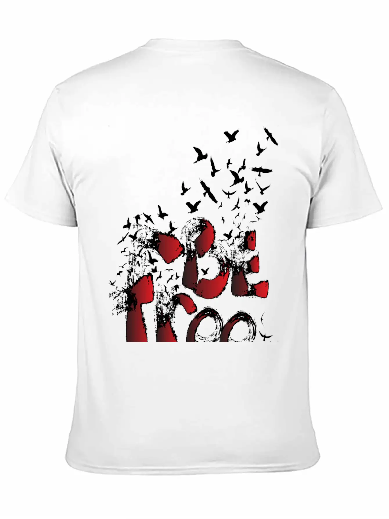 BE FREE Typography Soft Cotton Short Sleeve Tee – Unisex Wardrobe Staple