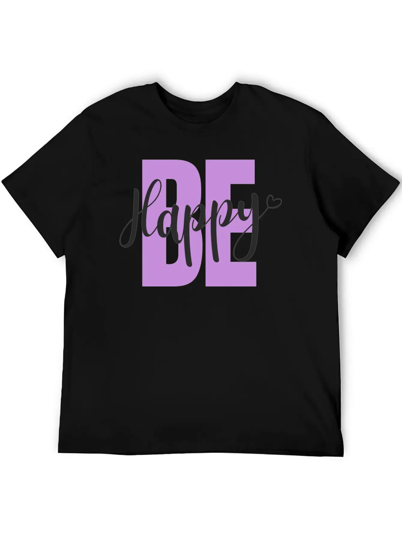 BE Happy Basic Graphic T-Shirt – Daily Comfort In Soft Cotton