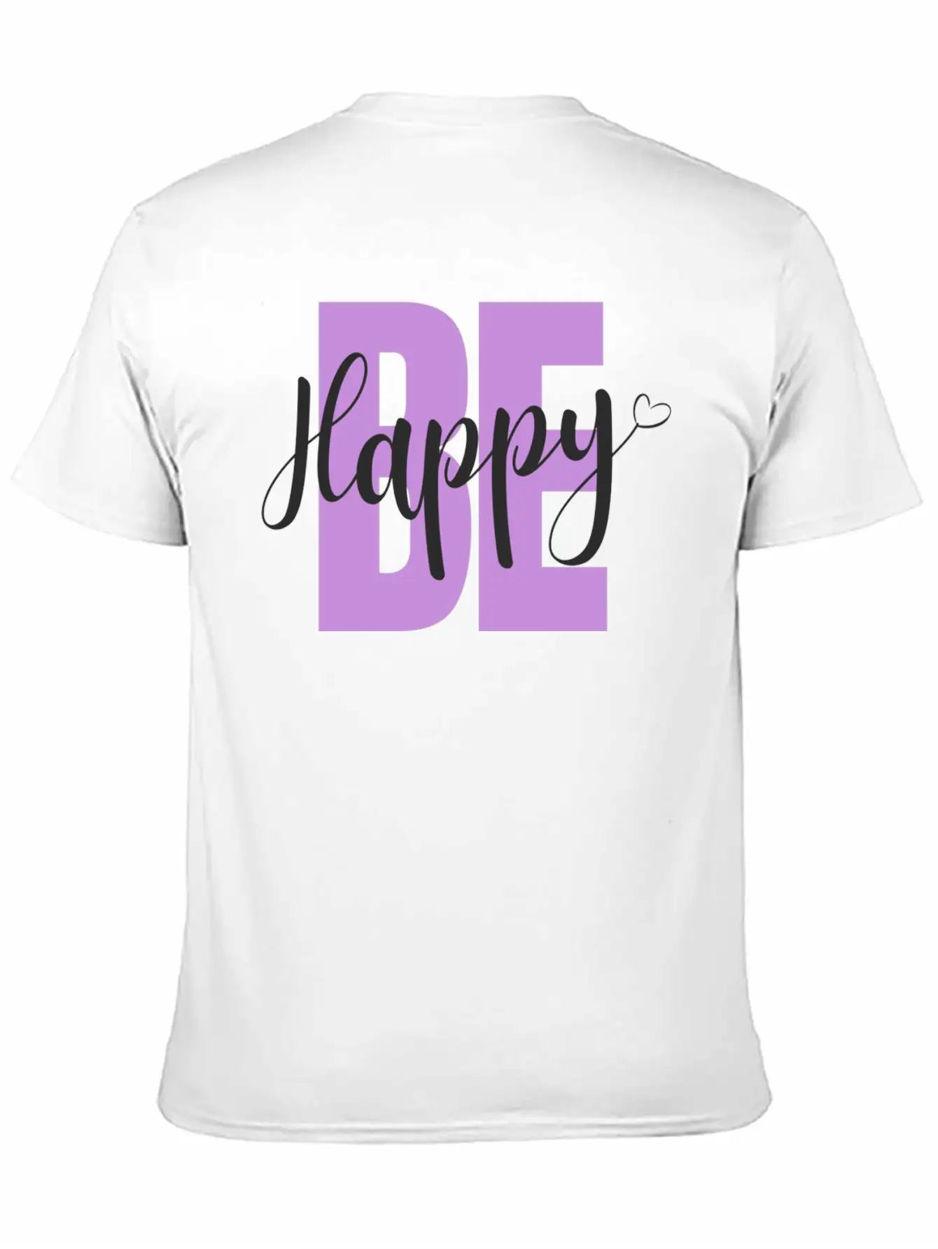 BE Happy Basic Graphic T-Shirt – Daily Comfort In Soft Cotton