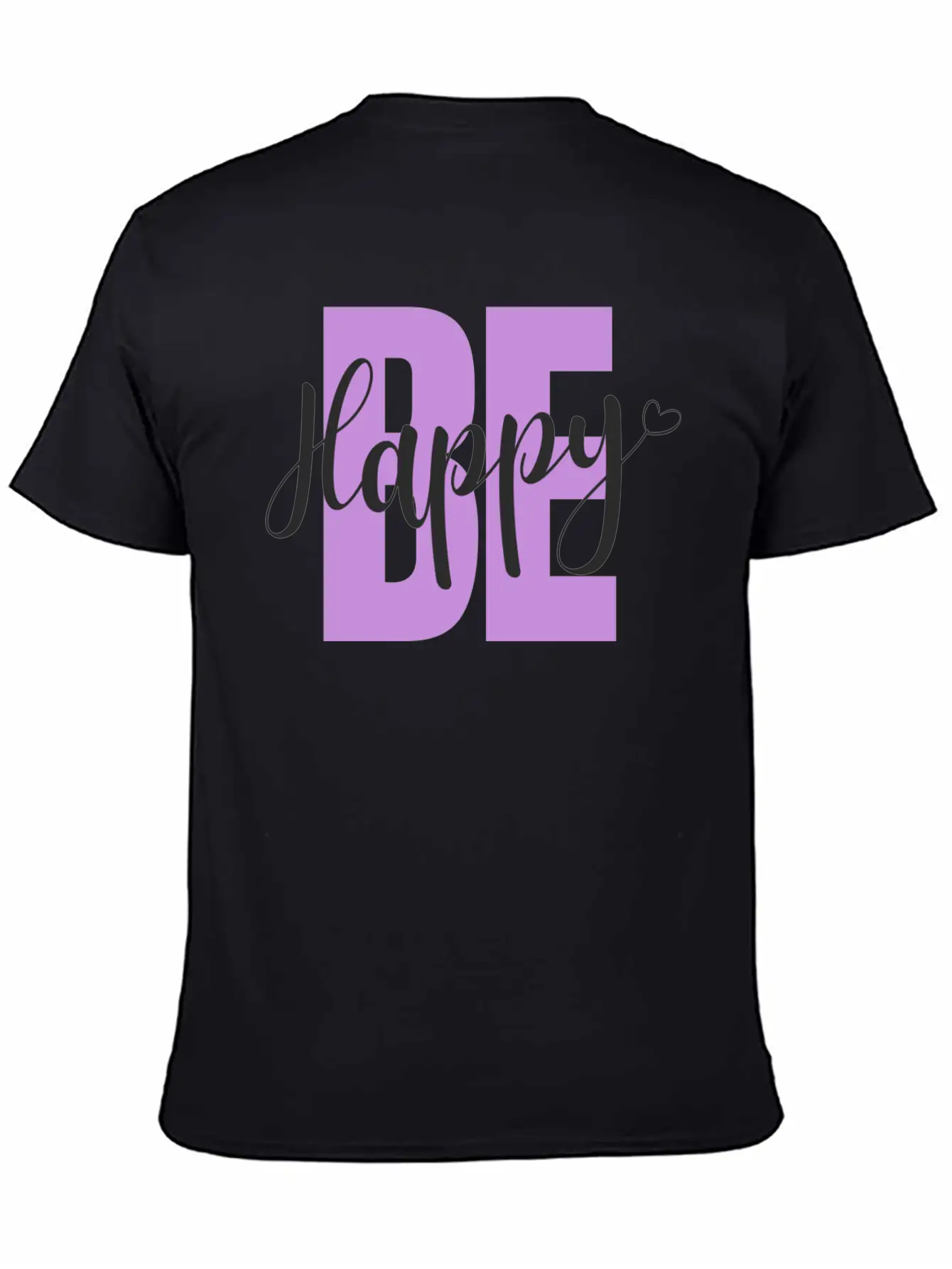 BE Happy Basic Graphic T-Shirt – Daily Comfort In Soft Cotton