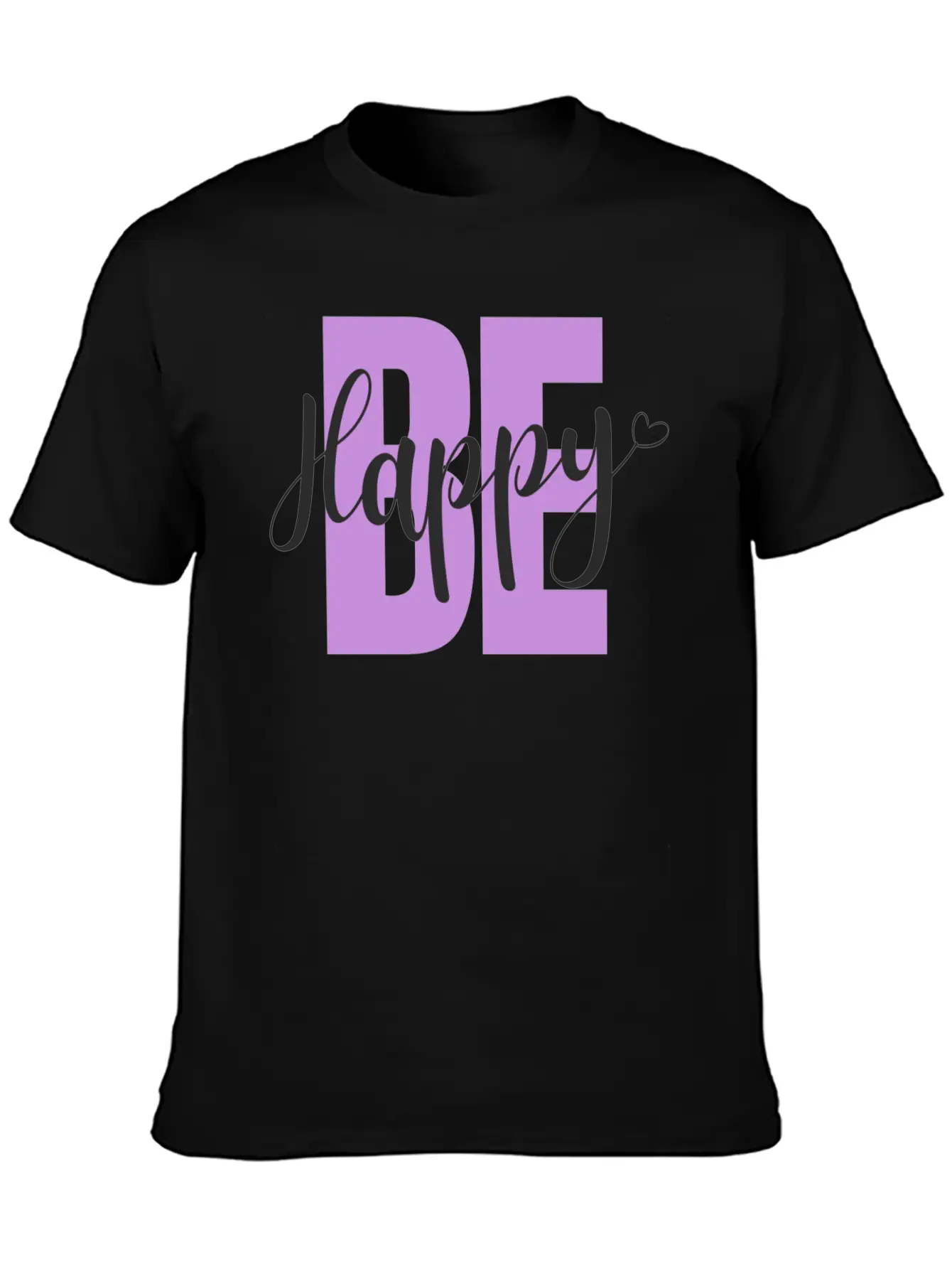 BE Happy Basic Graphic T-Shirt – Daily Comfort In Soft Cotton