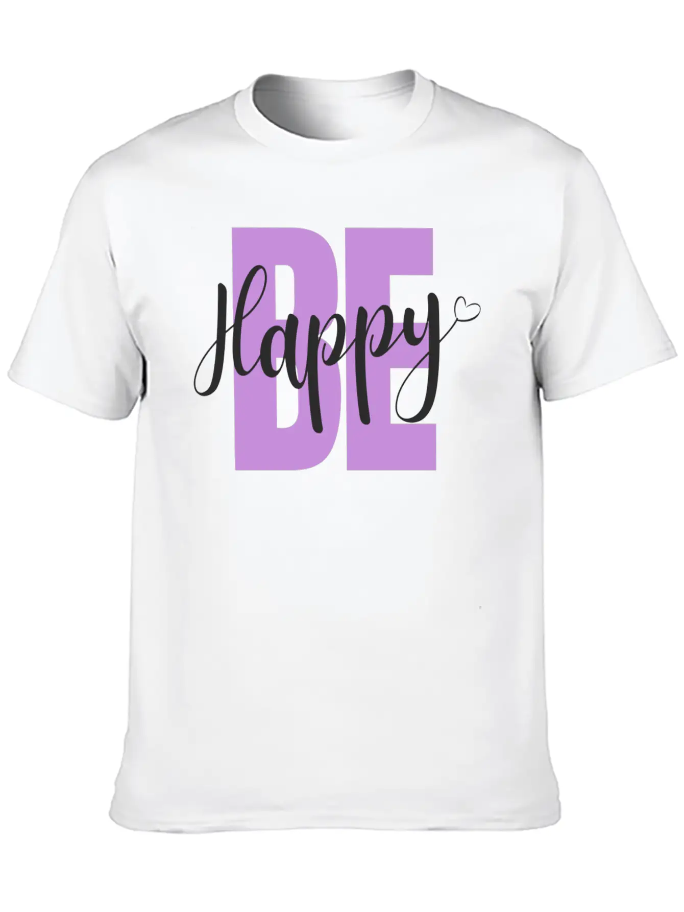 BE Happy Basic Graphic T-Shirt – Daily Comfort In Soft Cotton