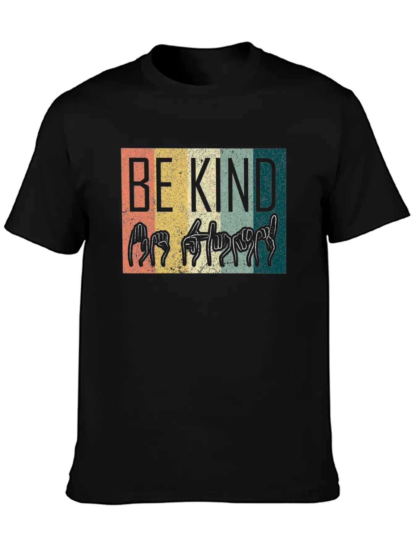 Be Kind ASL Sign Language T-Shirt Alphabet Gift Essential Cotton Tee For Daily Outfits – Unisex Style