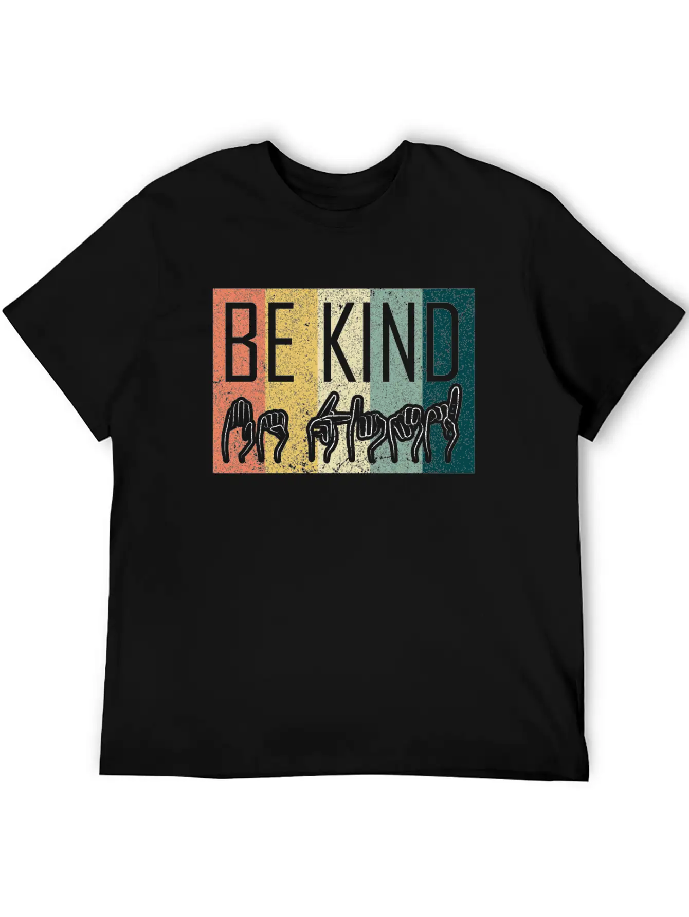 Be Kind ASL Sign Language T-Shirt Alphabet Gift Essential Cotton Tee For Daily Outfits – Unisex Style