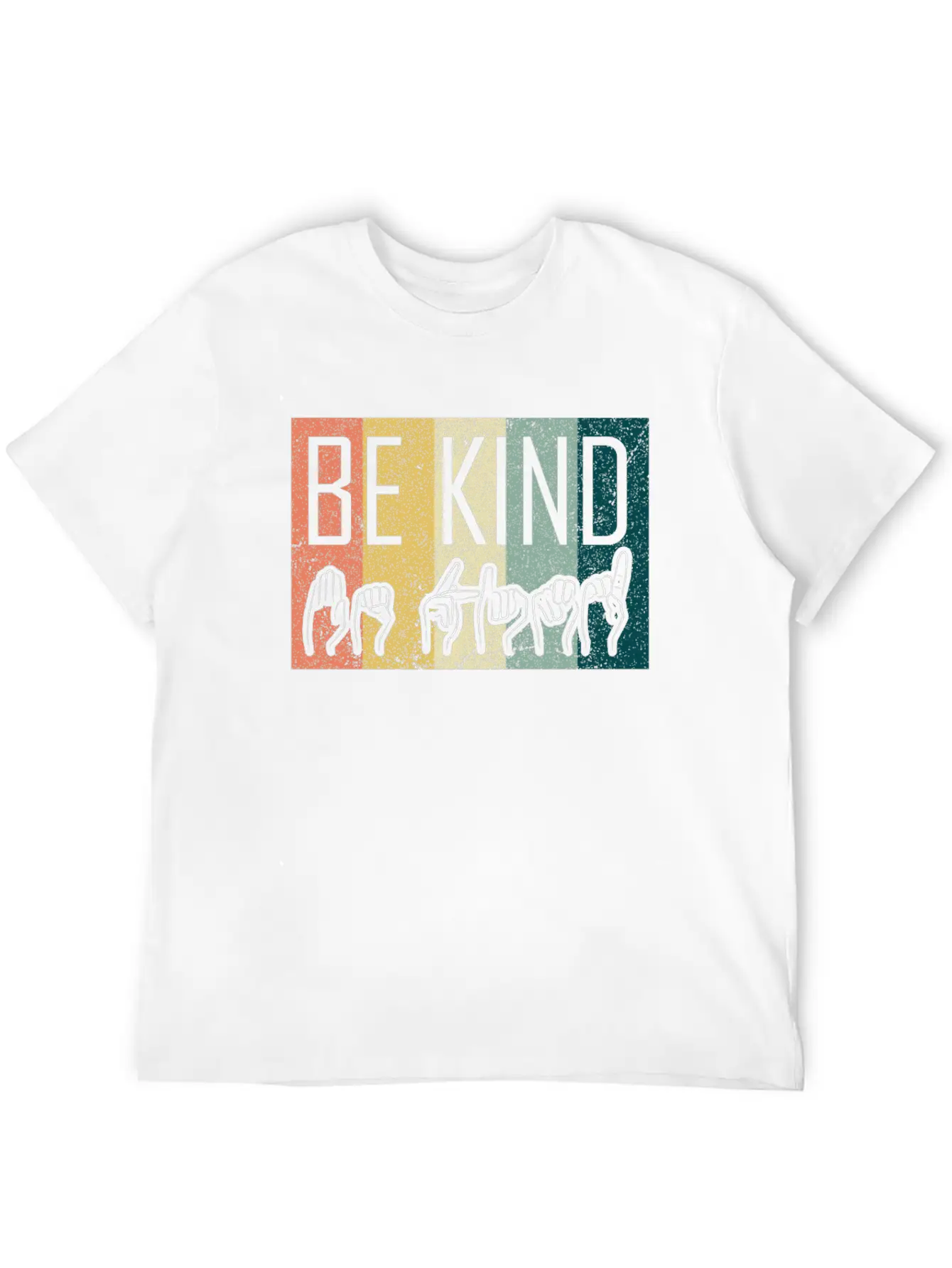 Be Kind ASL Sign Language T-Shirt Alphabet Gift Essential Cotton Tee For Daily Outfits – Unisex Style