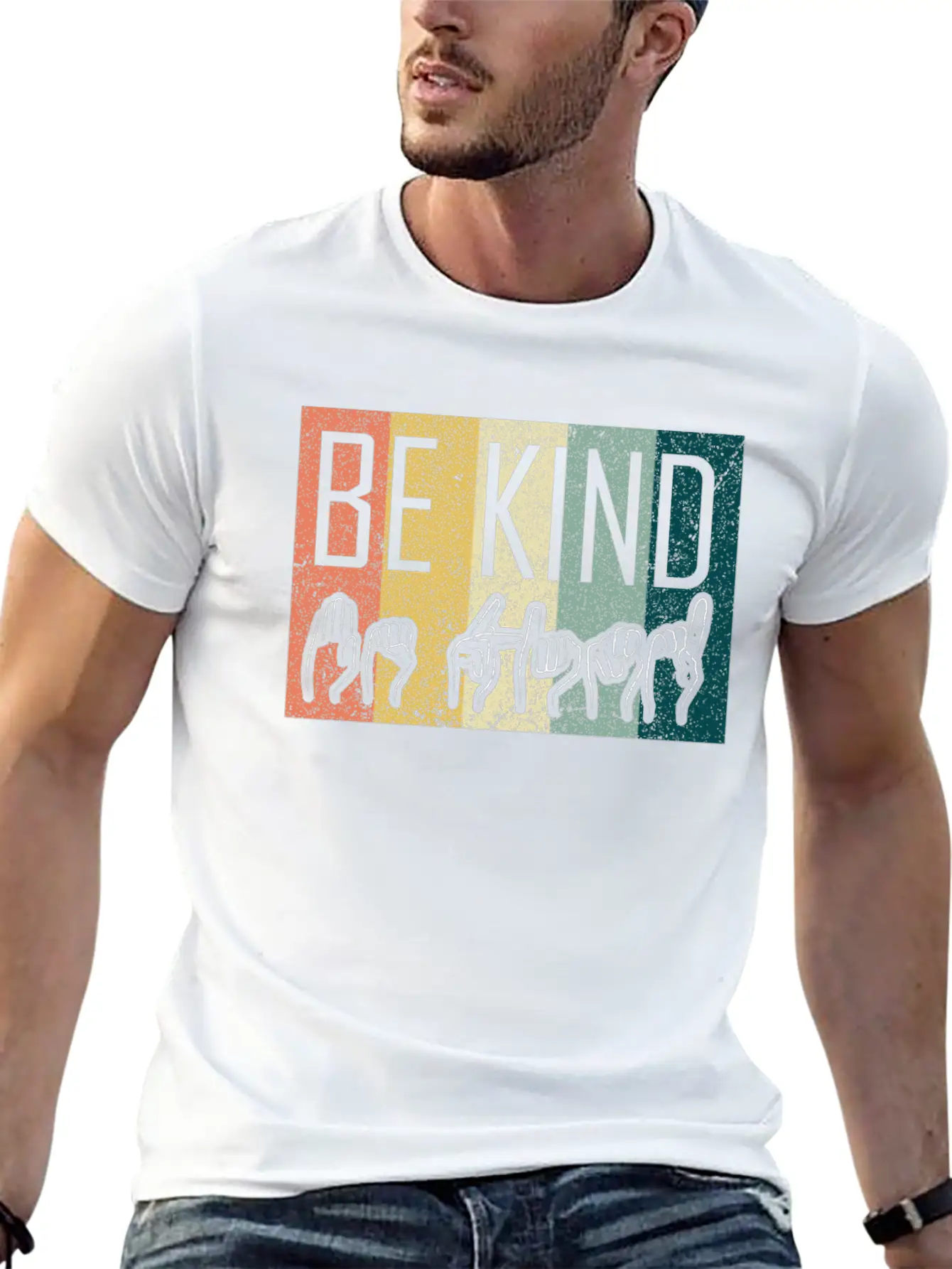 Be Kind ASL Sign Language T-Shirt Alphabet Gift Essential Cotton Tee For Daily Outfits – Unisex Style
