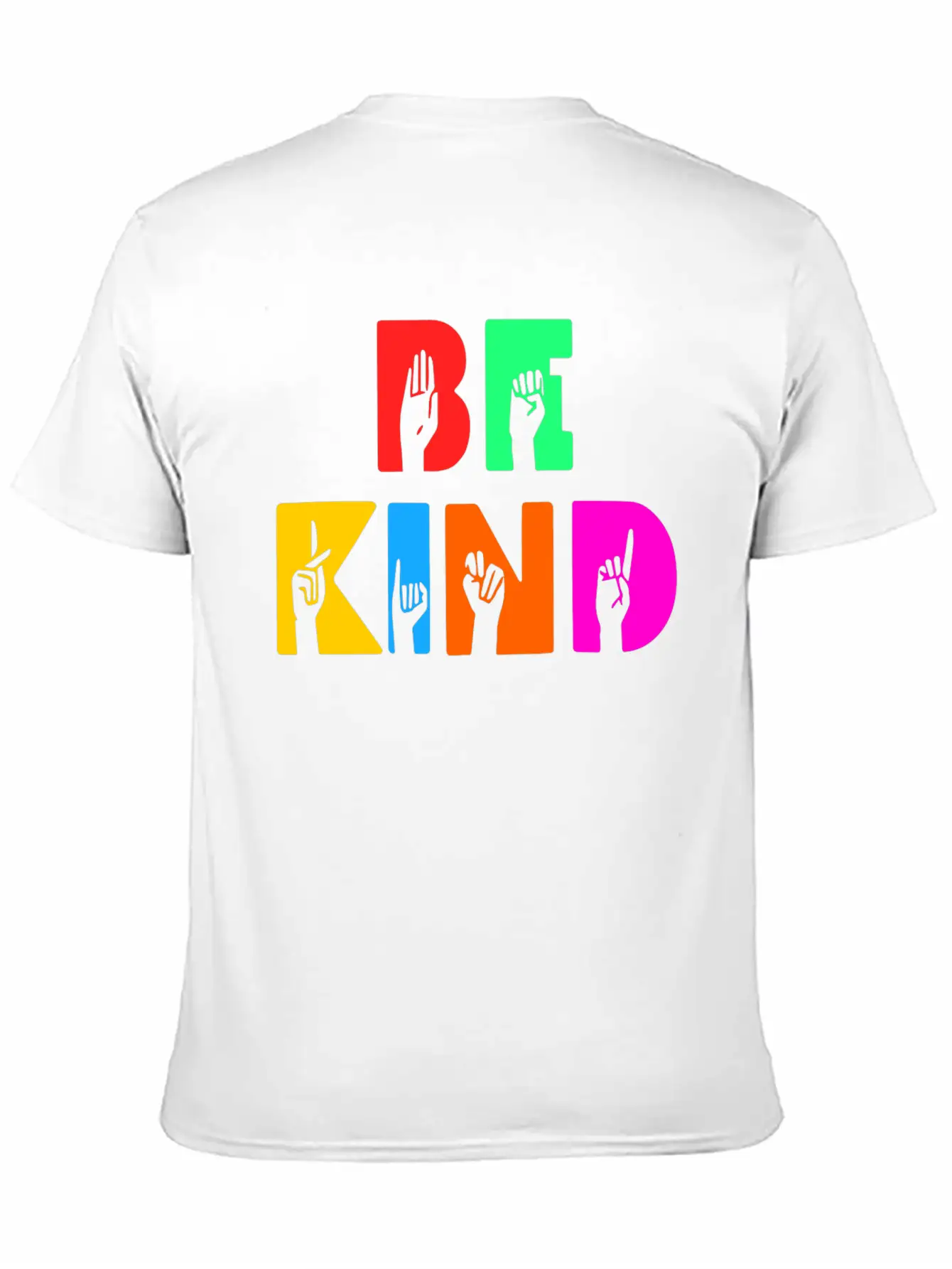 Be Kind -Colour Hand Modern Fit Casual T-Shirt – Clean And Versatile Design