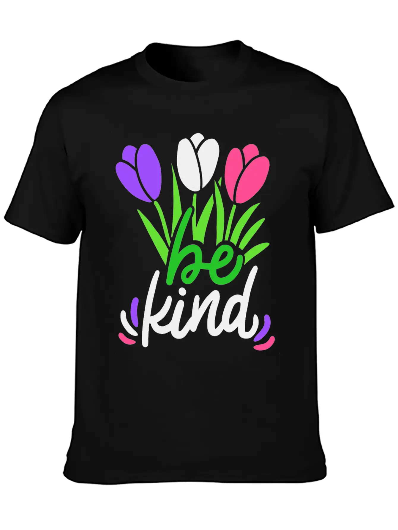 Be Kind Flower Basic Graphic T-Shirt – Daily Comfort In Soft Cotton