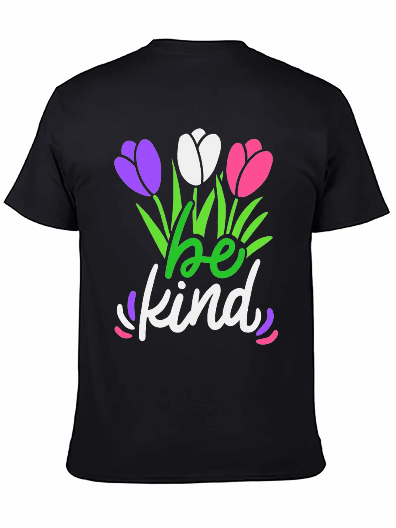Be Kind Flower Basic Graphic T-Shirt – Daily Comfort In Soft Cotton