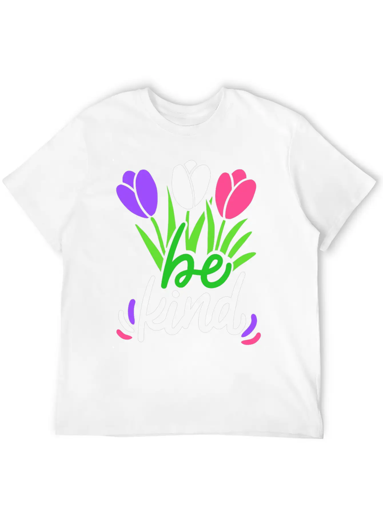 Be Kind Flower Basic Graphic T-Shirt – Daily Comfort In Soft Cotton