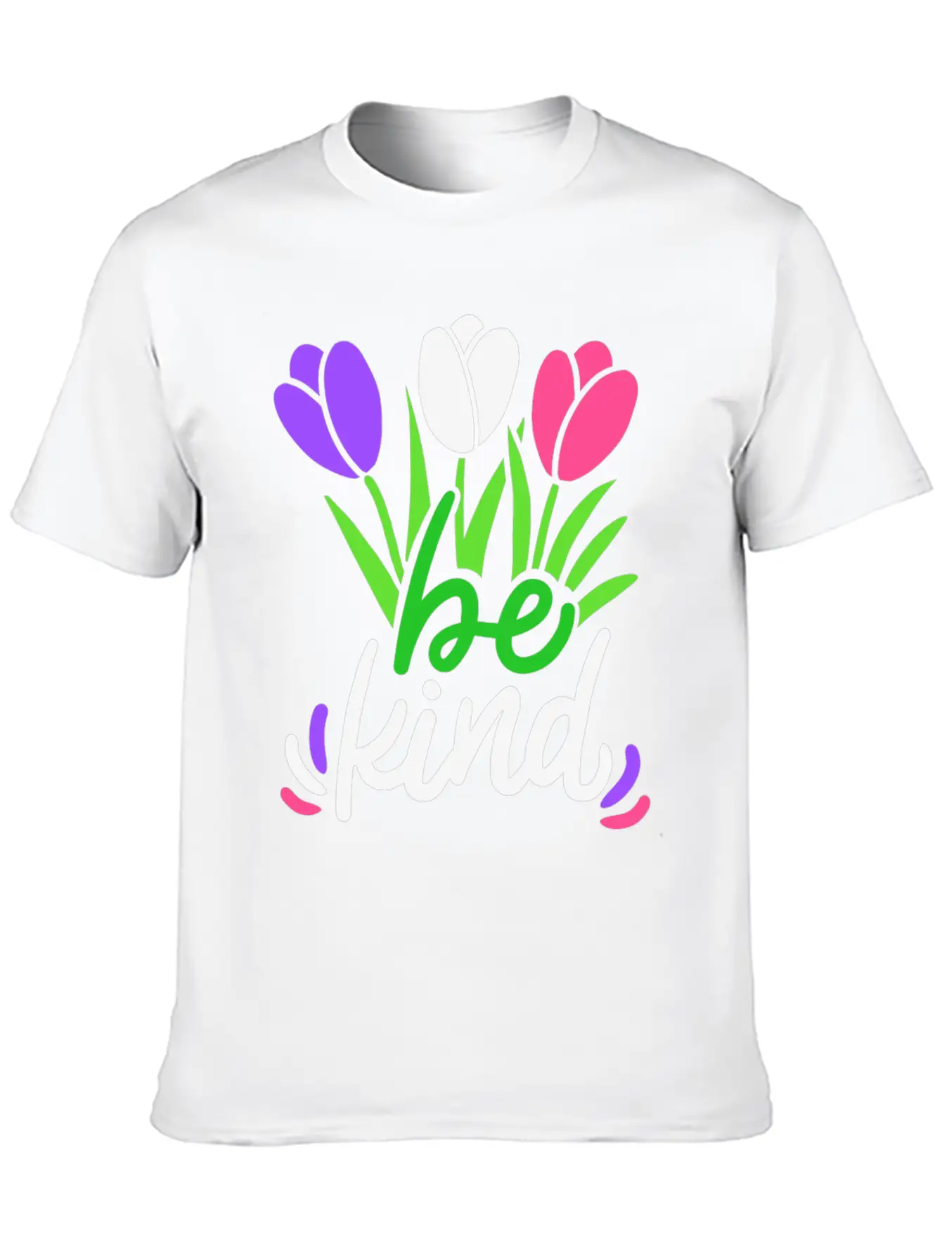 Be Kind Flower Basic Graphic T-Shirt – Daily Comfort In Soft Cotton