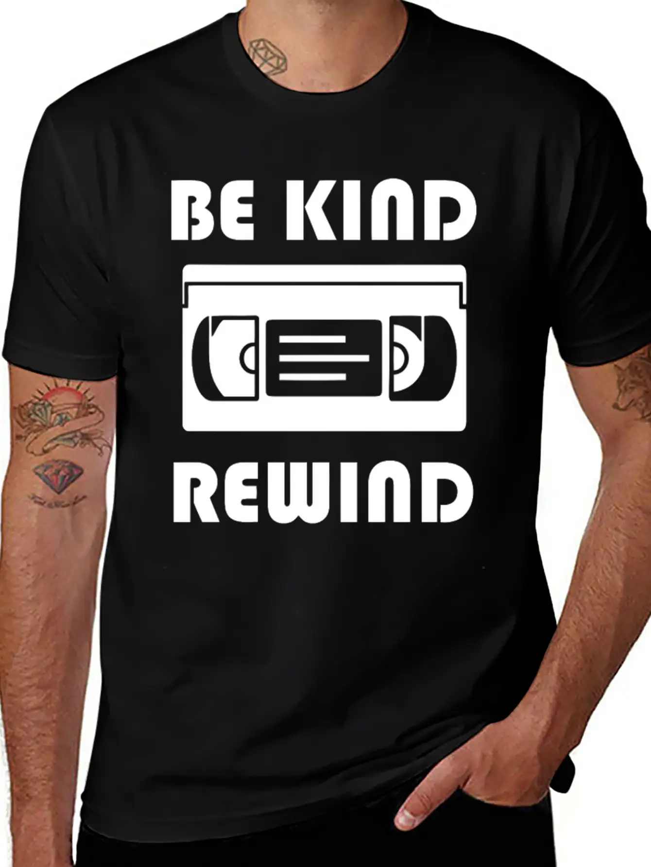 Be Kind Rewind Stylish Everyday T-Shirt – Unisex Basic Cotton Tee